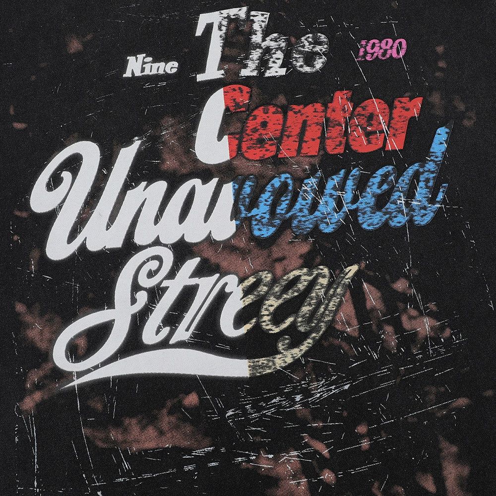 Vintage Men's casual American street gradient letter print T-shirt Size US M / EU 48-50 / 2 - 4 Thumbnail