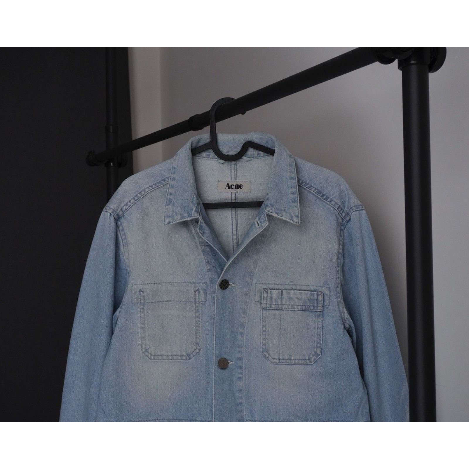 Acne Studios Acne studios fw11 mechanic pearl light blue denim jacket Size US M / EU 48-50 / 2 - 2 Thumbnail