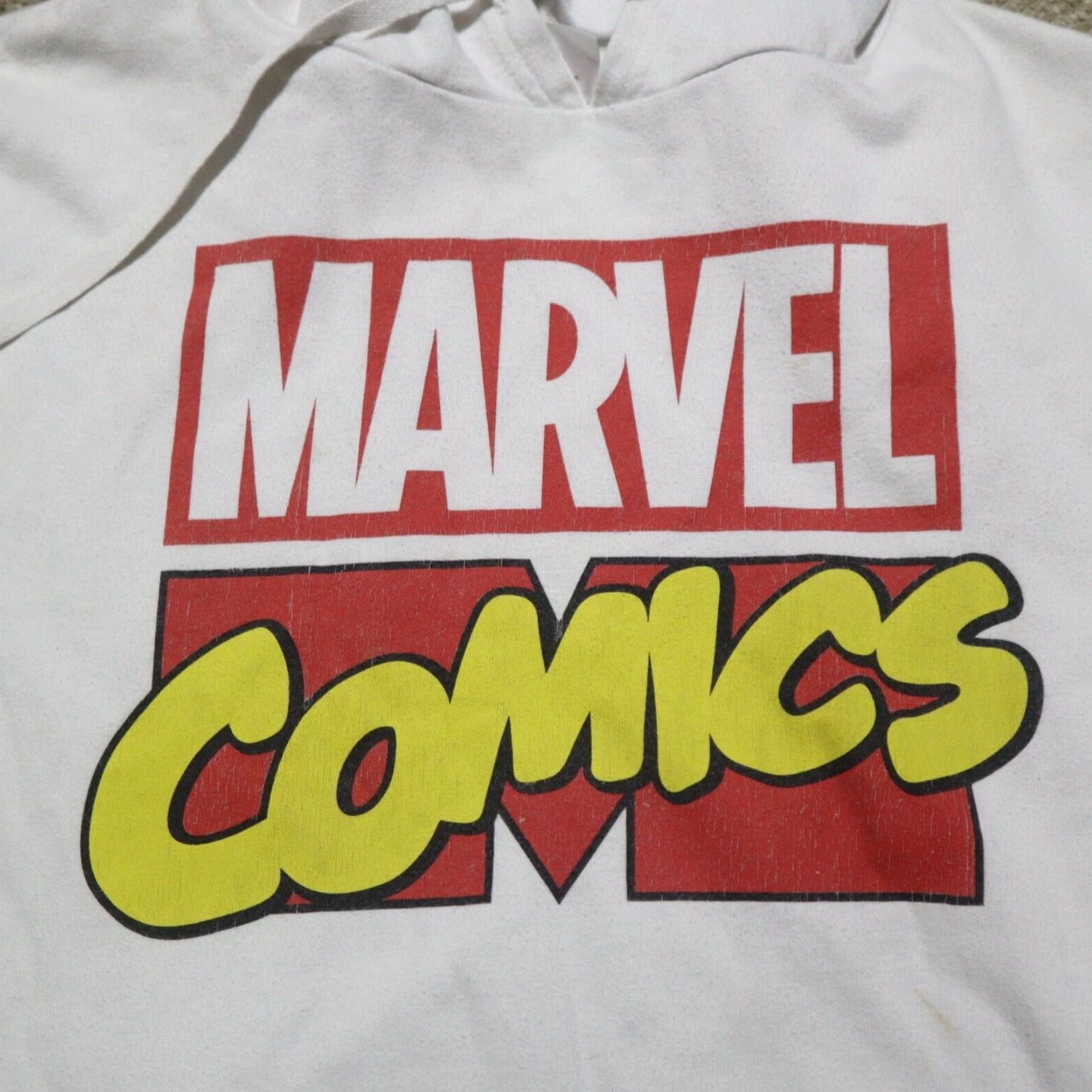 Vintage Marvel Comics Graphic Hoodie Sweater Adult Men's Medium White Size US M / EU 48-50 / 2 - 3 Thumbnail