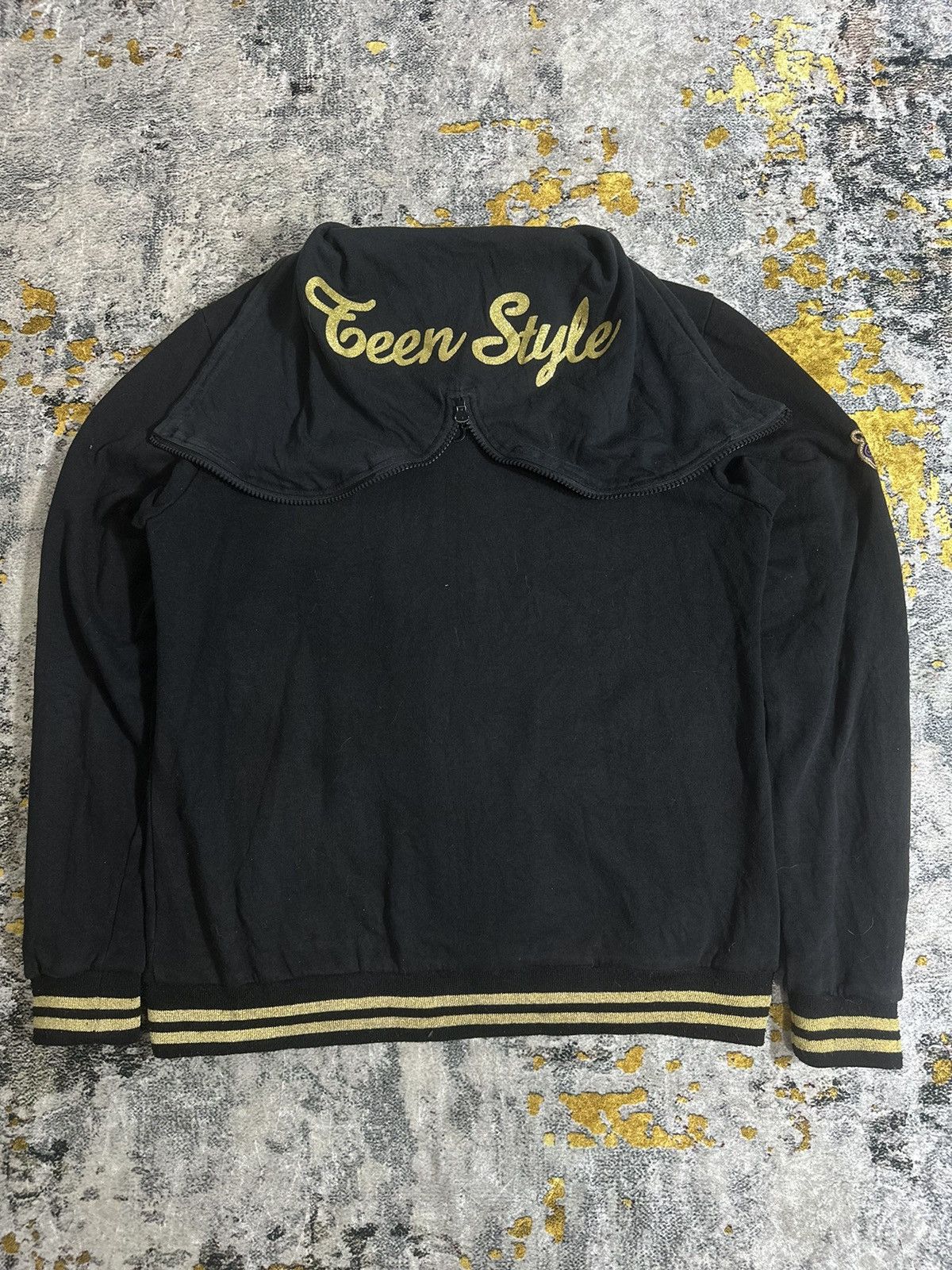 GOA GOA STYLE ZIPPER HOODIE BLACK COLOUR VERY NICE DESIGN Size US M / EU 48-50 / 2 - 9 Thumbnail