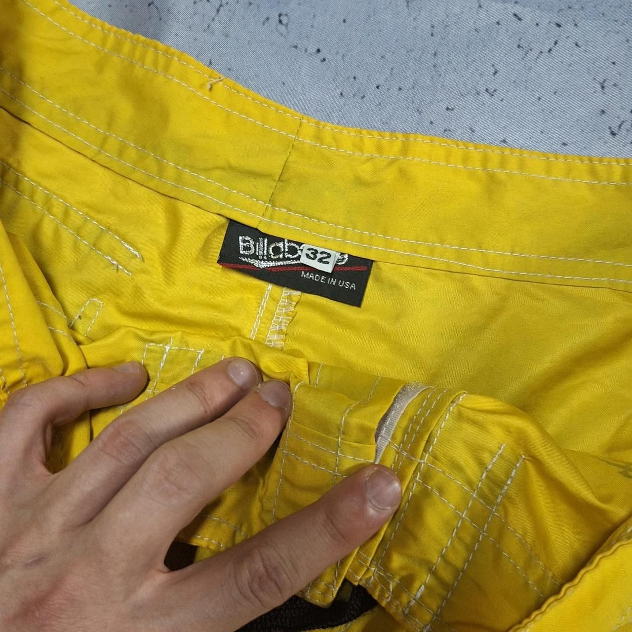 Billabong Yellow Billabong board shorts with drawstring waist #skater Size US 32 / EU 48 - 3 Thumbnail