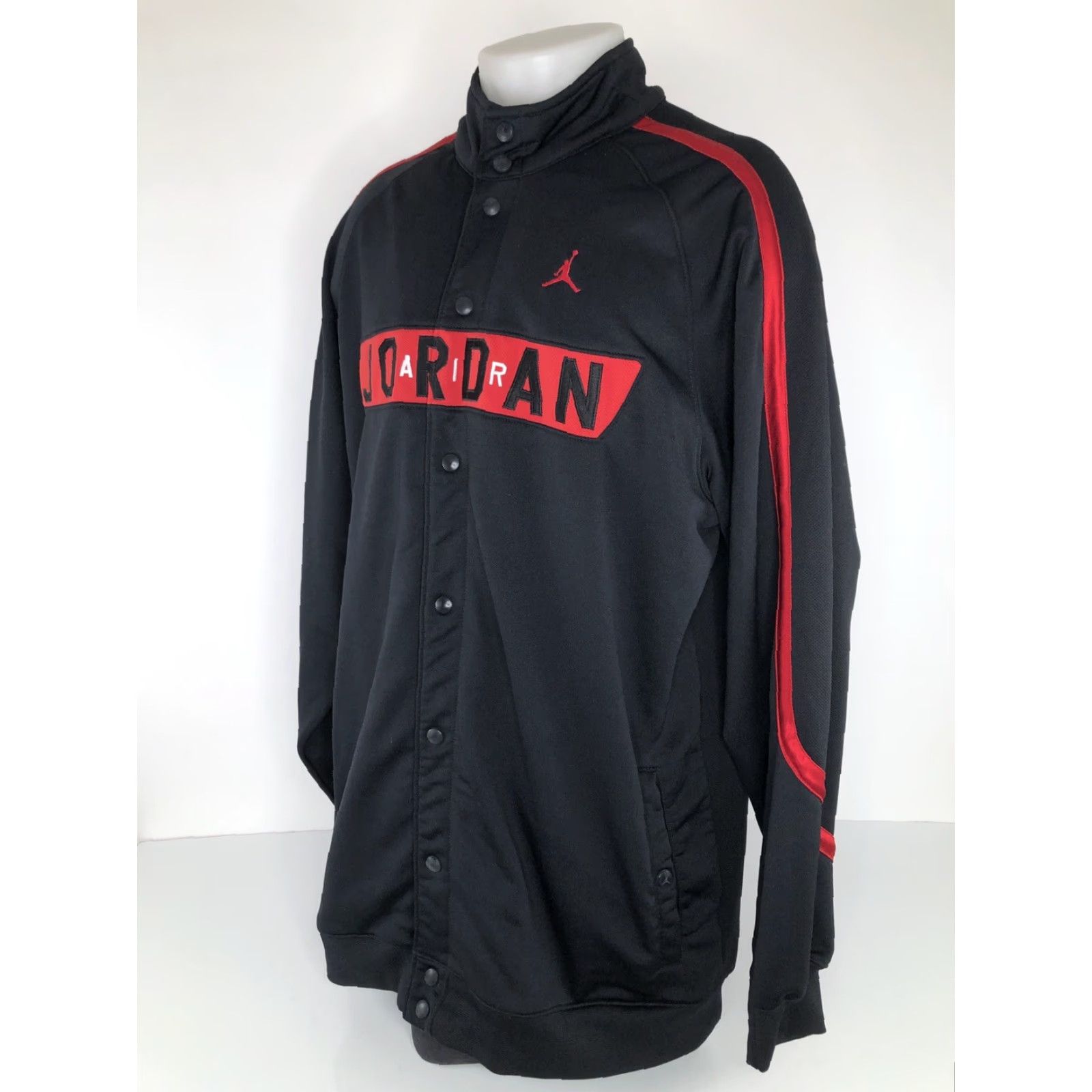 Jordan Brand AIR JORDAN JUMPMAN Embroidered 2XL Warm Up Track Jacket - EXCELLENT Track Jacket Mens Black 2XL Embroidered JUMPMAN AIR JORDAN Mens Size US XXL / EU 58 / 5 - 3 Thumbnail