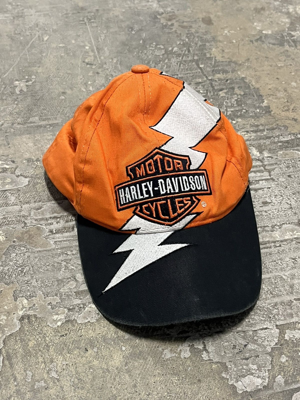 Harley Davidson × Vintage Harley Davidson vintage lightning bolt hat y2k streetwear Size ONE SIZE - 2 Thumbnail
