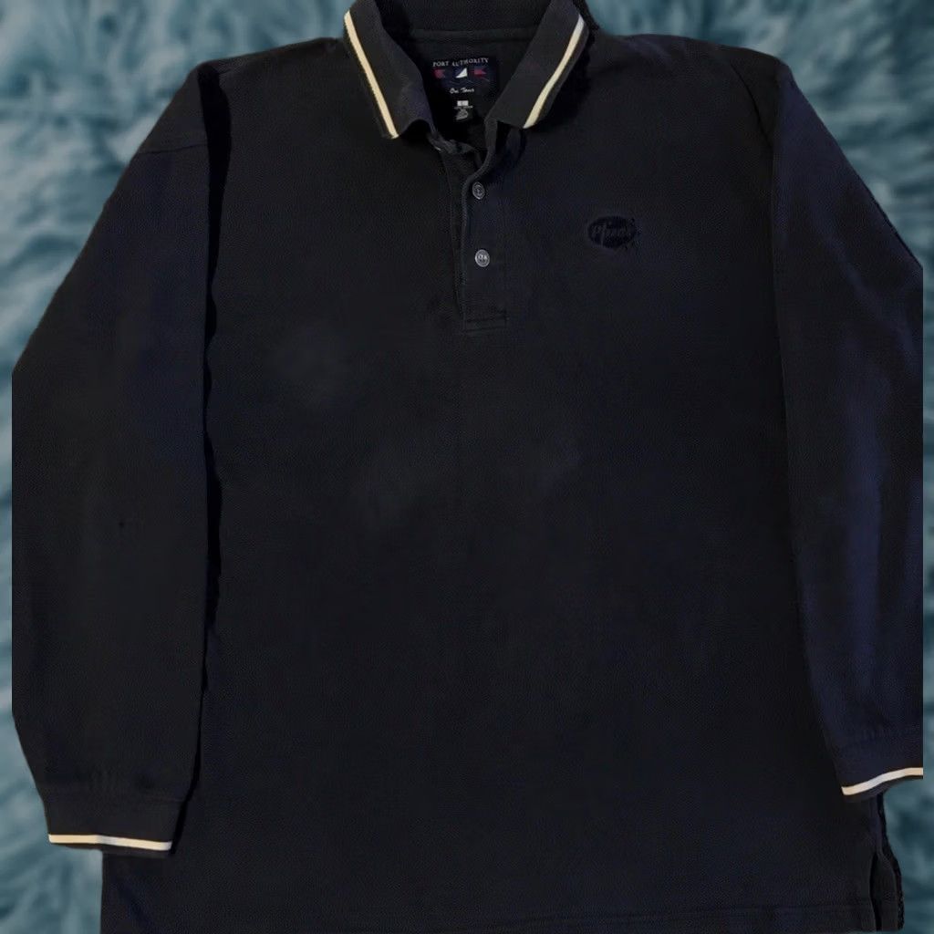 Vintage VINTAGE Pfizer Distressed Polo Shirt Navy Blue L 90s Grunge Medical Hospital Nurse Big Pharma Mens Polo Shirt Size US L / EU 52-54 / 3 - 1 Thumbnail