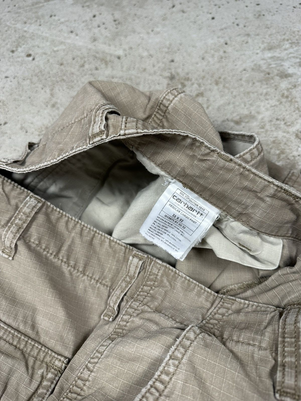 Carhartt Vintage Y2K Carhartt Baggy Distressed Reworked Cargo Pants Size US 33 - 9 Thumbnail