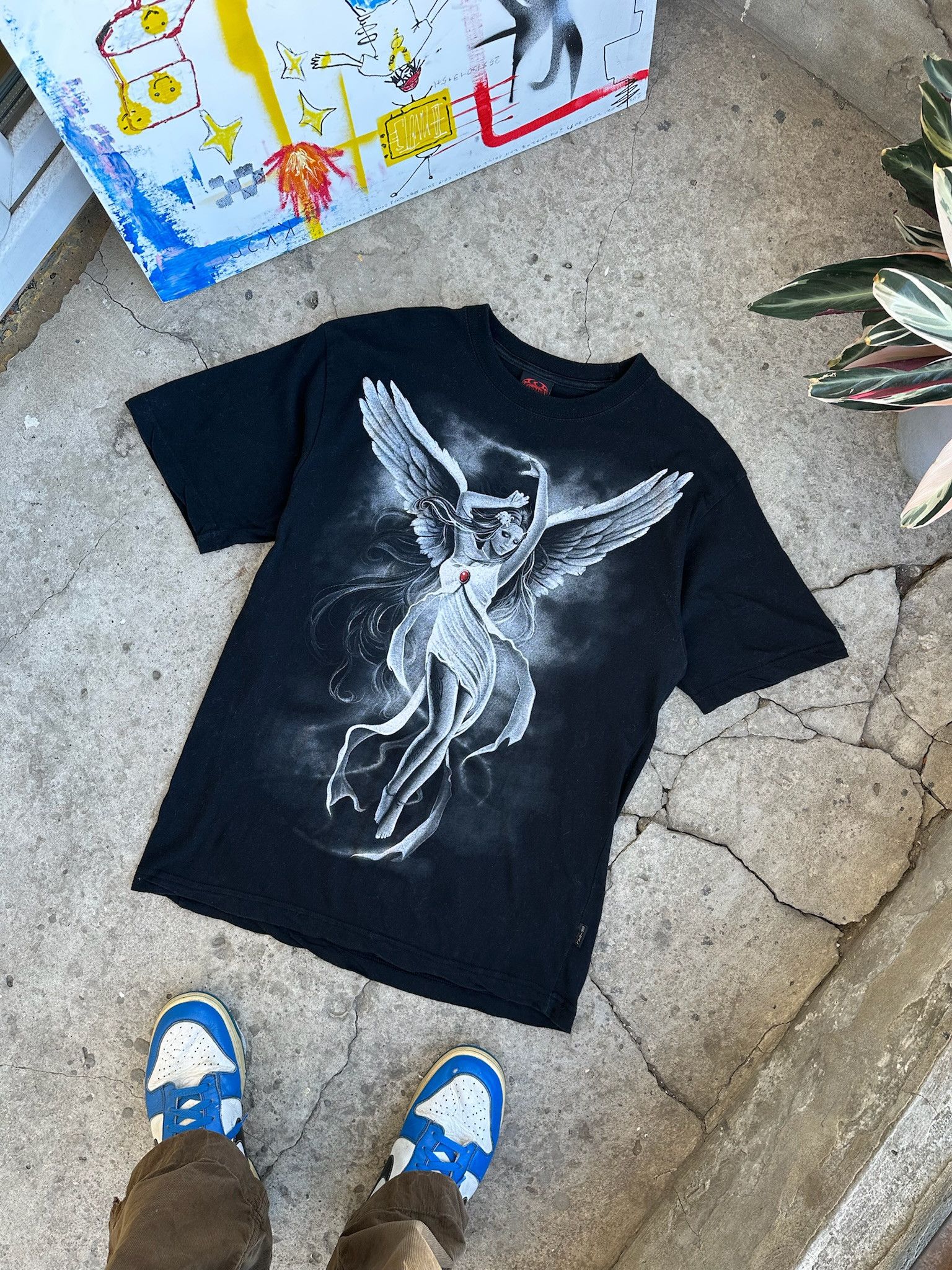 Band Tees Vintage Y2K Sexy ANGEL BROKE VAMP Girl Blood DEAD Horror Tee Size US L / EU 52-54 / 3 - 2 Thumbnail