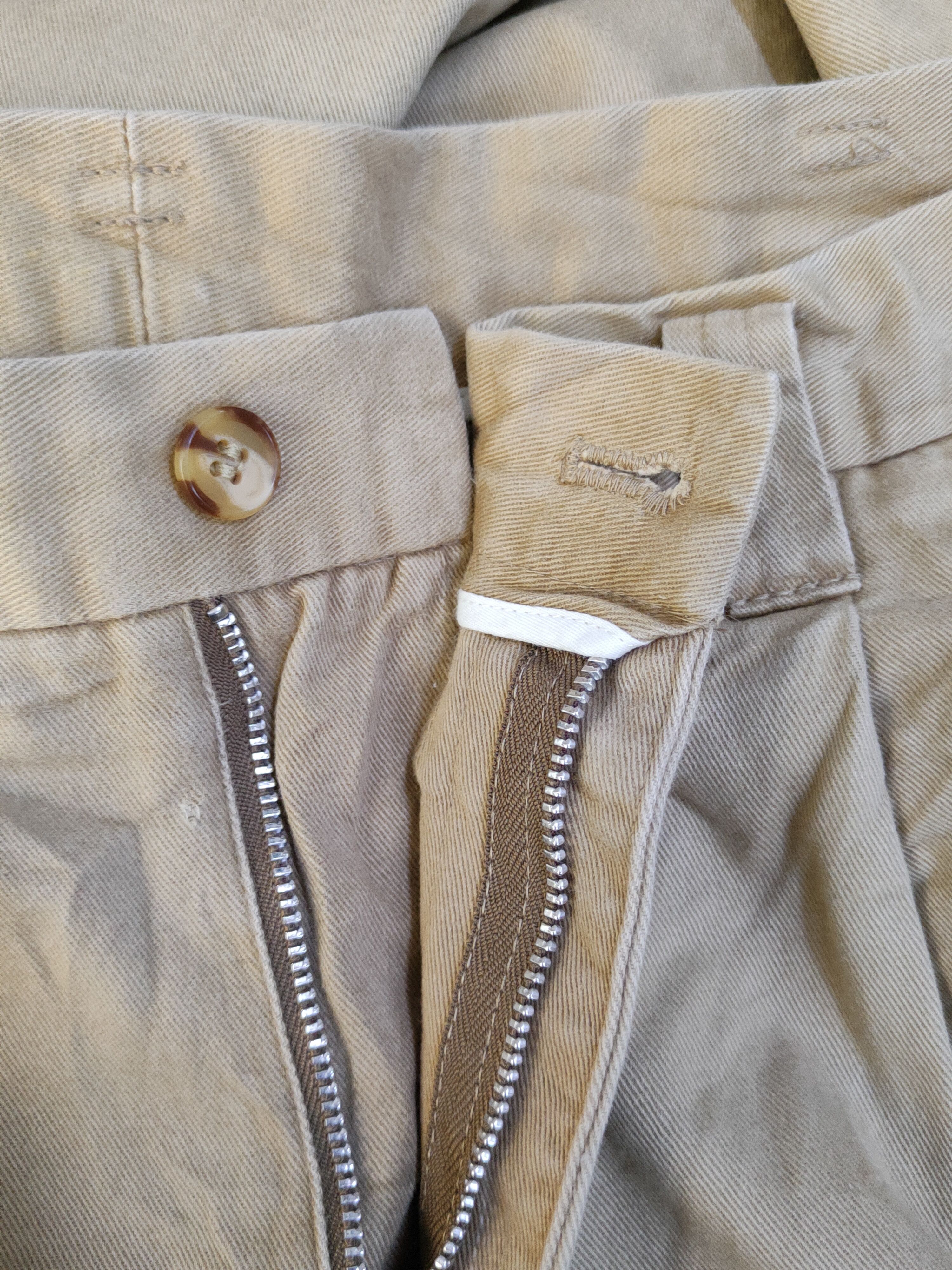 Hiroko Koshino Homme Hiroko Koshino Homme Beige Multipocket Casual Pants #S2414 Size US 33 - 13 Thumbnail