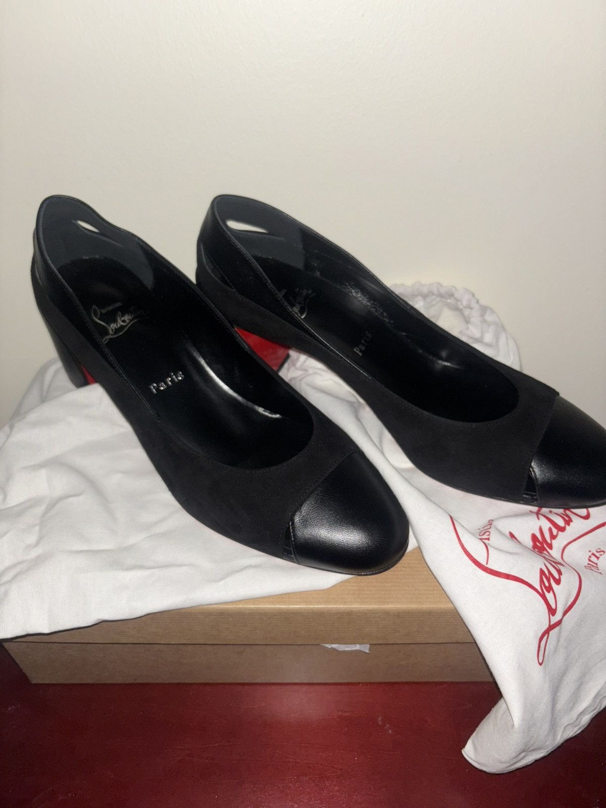 Christian Louboutin Christian Louboutin Miss Duvette black heels. Never worn Size US 9 / IT 39 - 4 Thumbnail