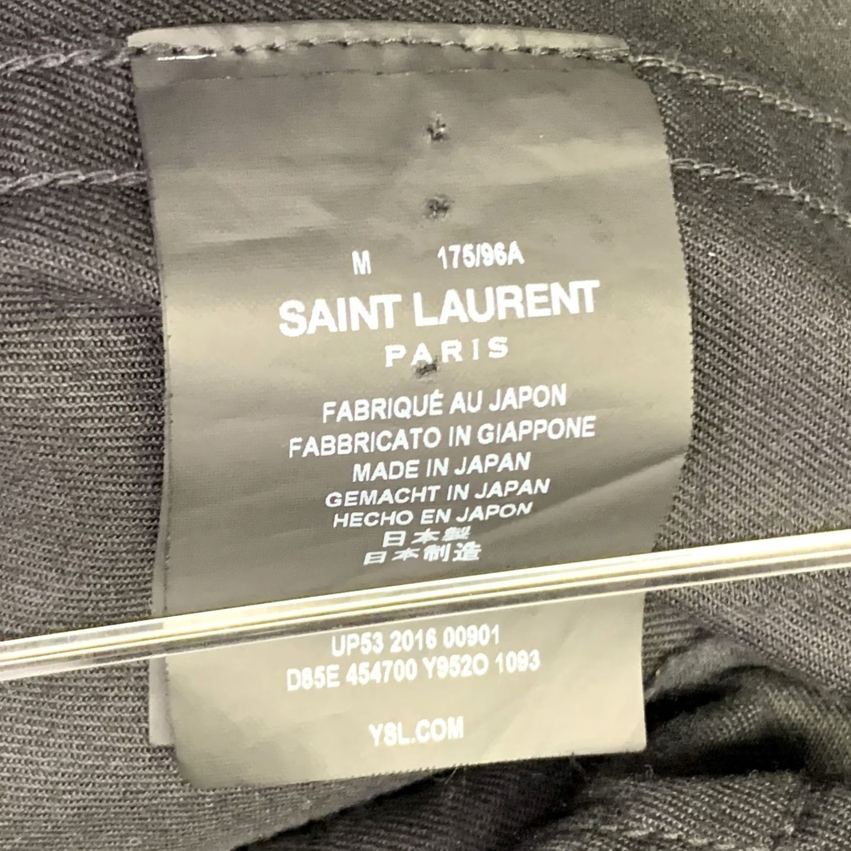 Yves Saint Laurent Saint Laurent Size 40 Black Studded Cotton Coat Size US XXS / EU 40 - 7 Thumbnail