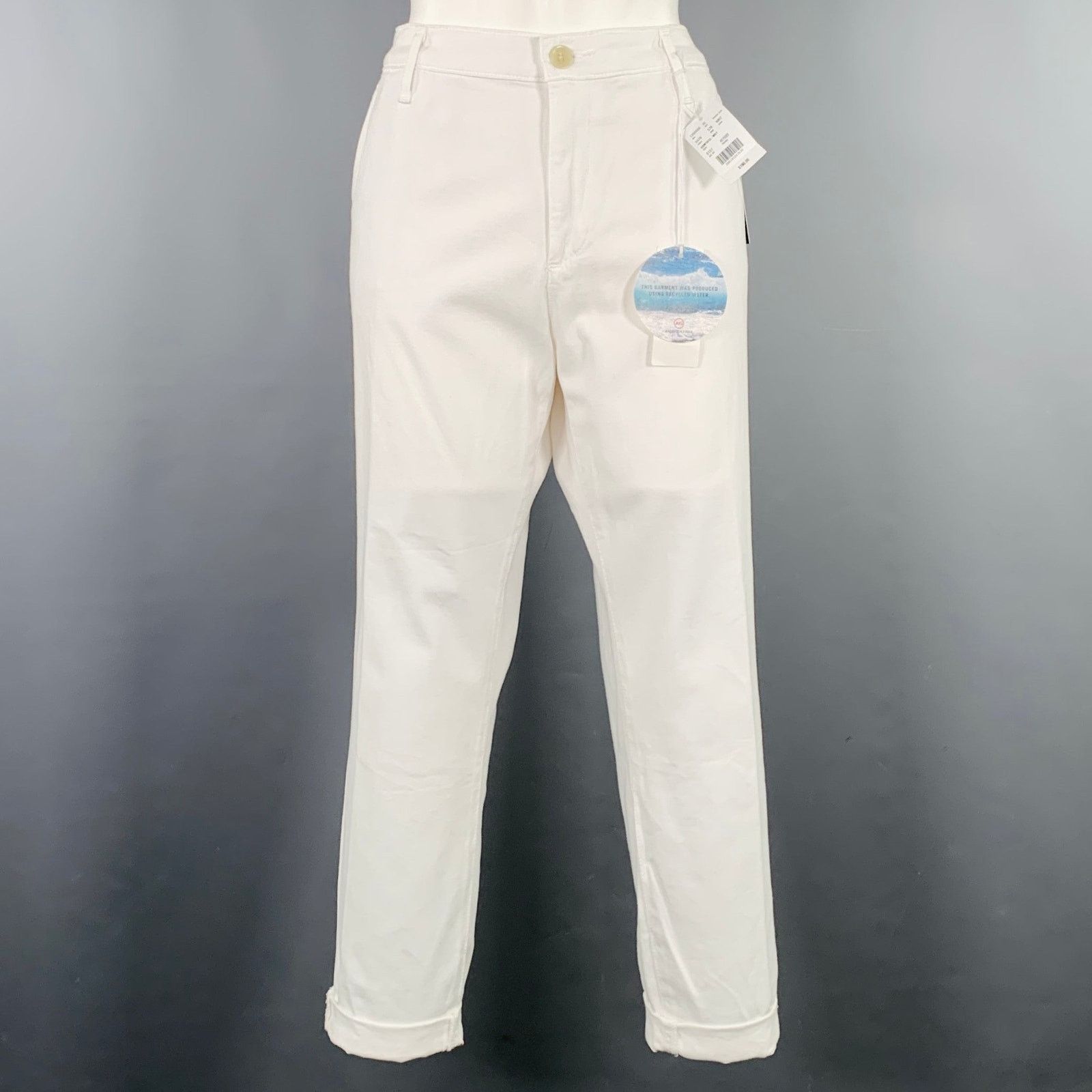 AG Adriano Goldschmied ADRIANO GOLDSCHMIED Size 32 Caden White Cotton Blend Jeans Size 32" / US 10 / IT 46 - 1 Thumbnail