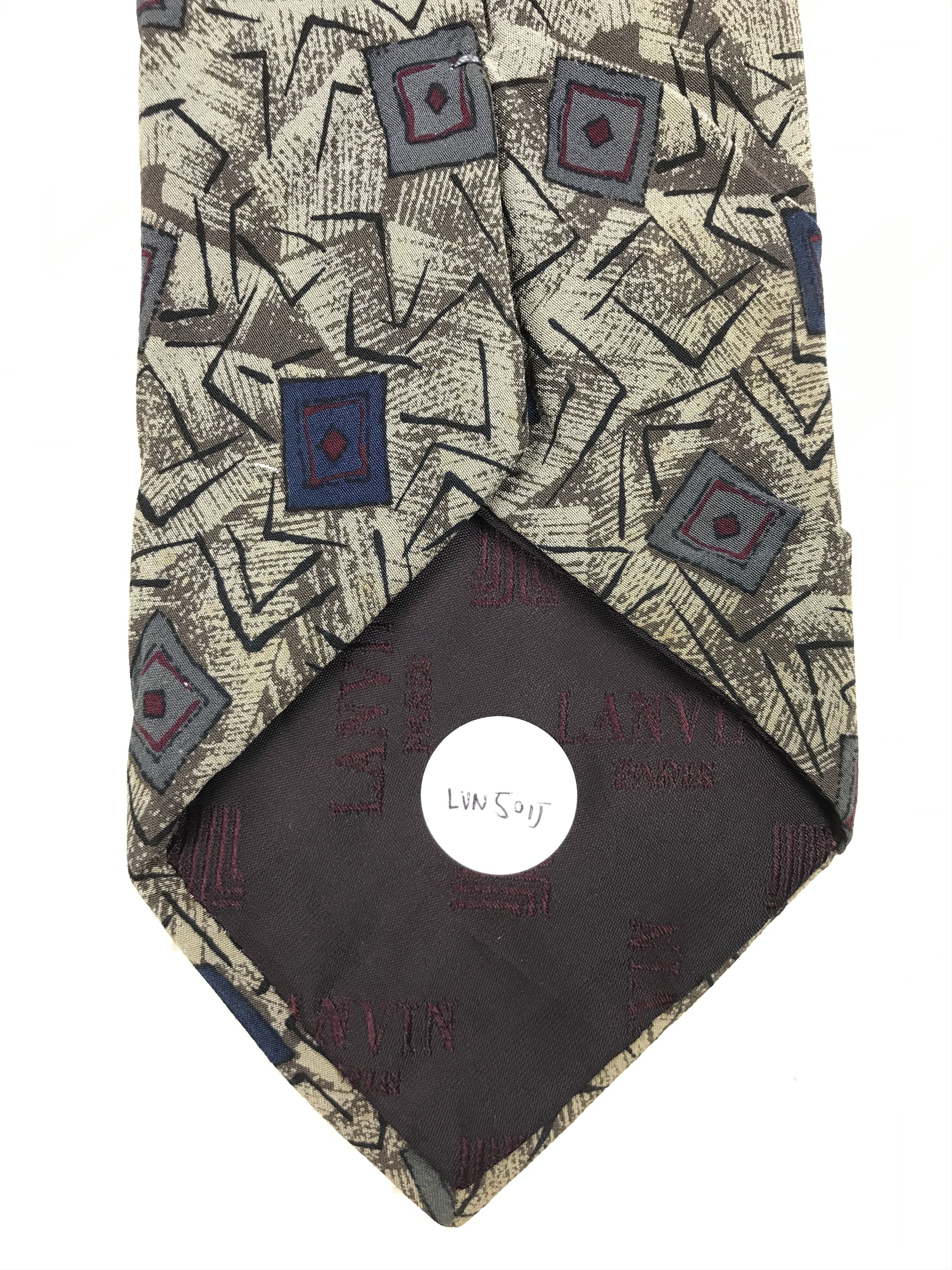 Lanvin × Vintage Vintage Lanvin Silk Necktie Size ONE SIZE - 9 Thumbnail