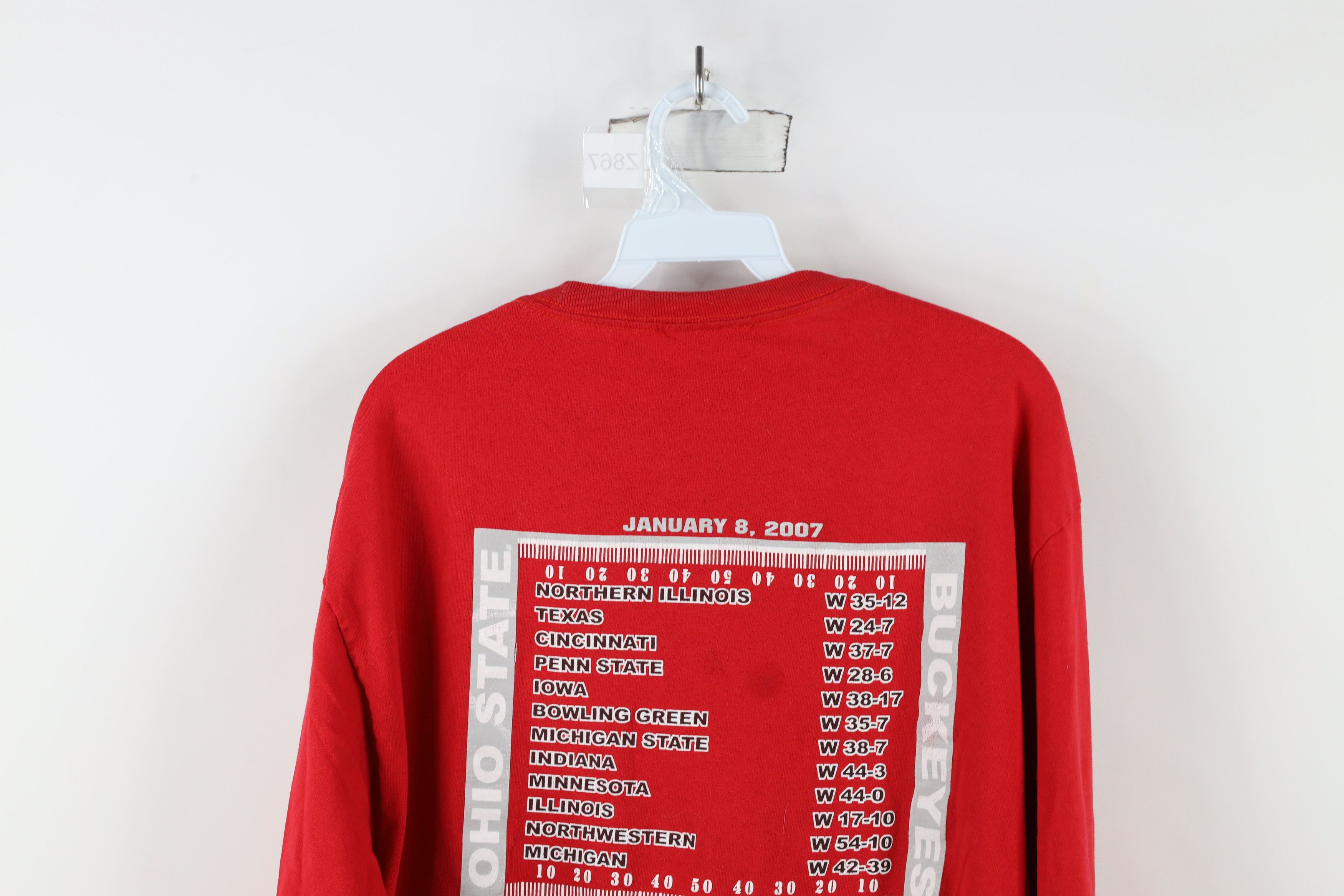 Vintage Vintage Championship State University Football T-Shirt Red Size US L / EU 52-54 / 3 - 14 Thumbnail
