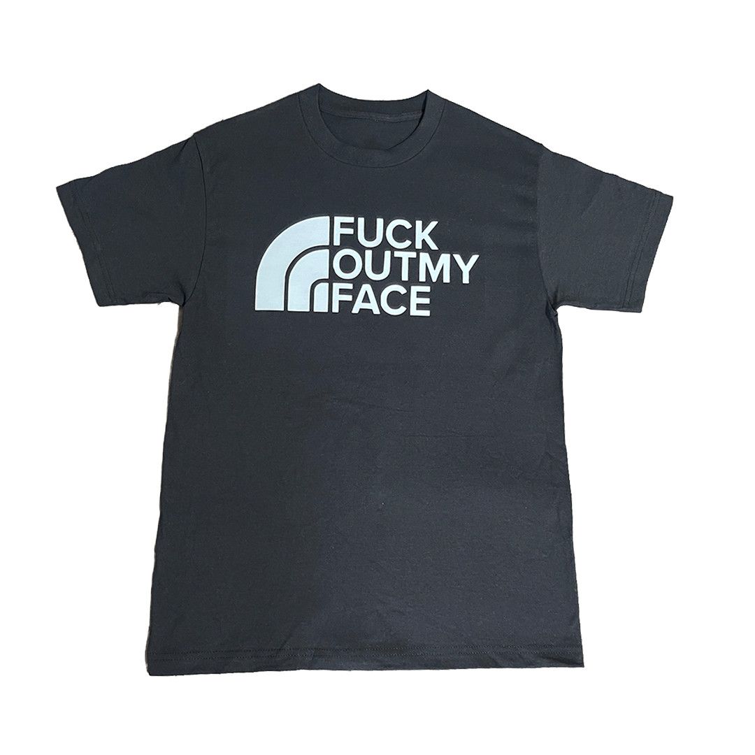 Vintage "Fuck Out My Face" Y2K quote style T-shirt Size US L / EU 52-54 / 3 - 1 Thumbnail