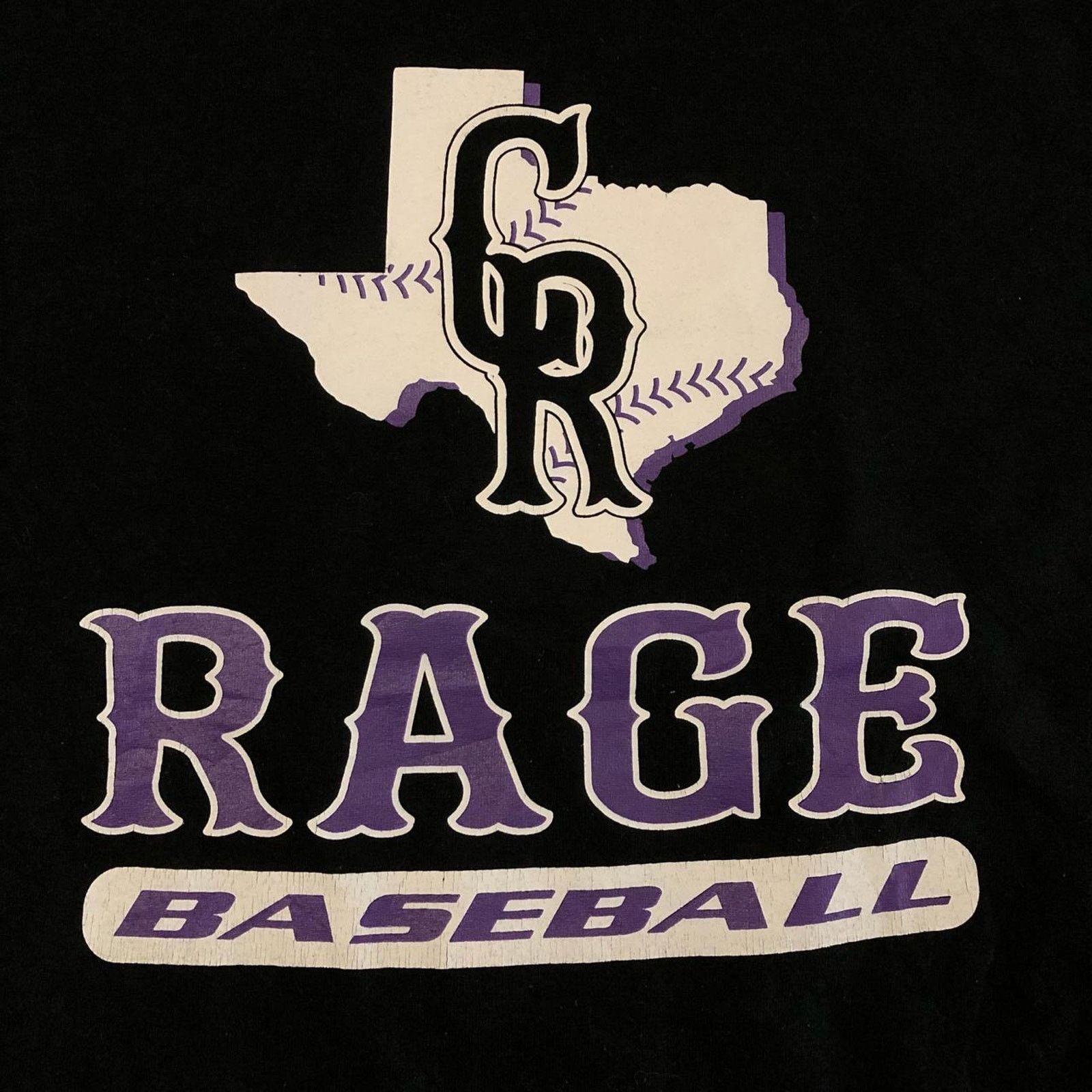 Gildan Black CR ‘Rage Baseball’ Cedar Ridge Graphic Number Tee Size US S / EU 44-46 / 1 - 3 Thumbnail