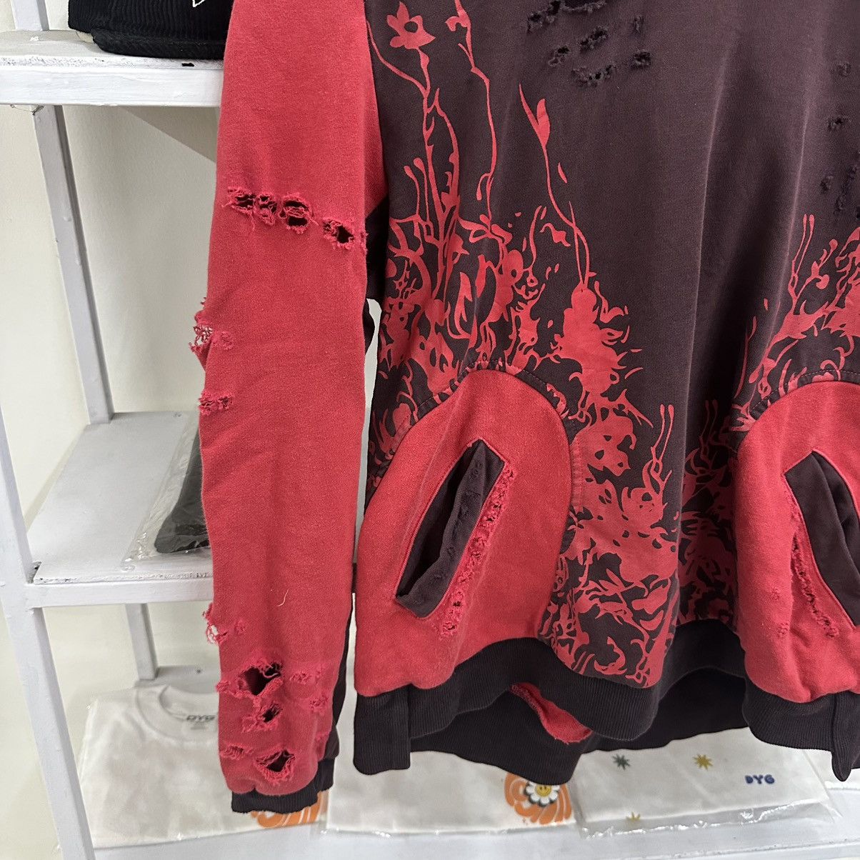 If Six Was Nine GRUNGE EMO HOODIE DISTRESSED JAPANESE BRAND Size US L / EU 52-54 / 3 - 4 Thumbnail