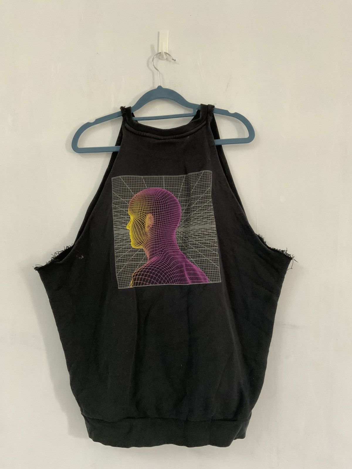 Adidas ADIDAS Big Logo Black Custom Sleeveless Size US L / EU 52-54 / 3 - 1 Thumbnail