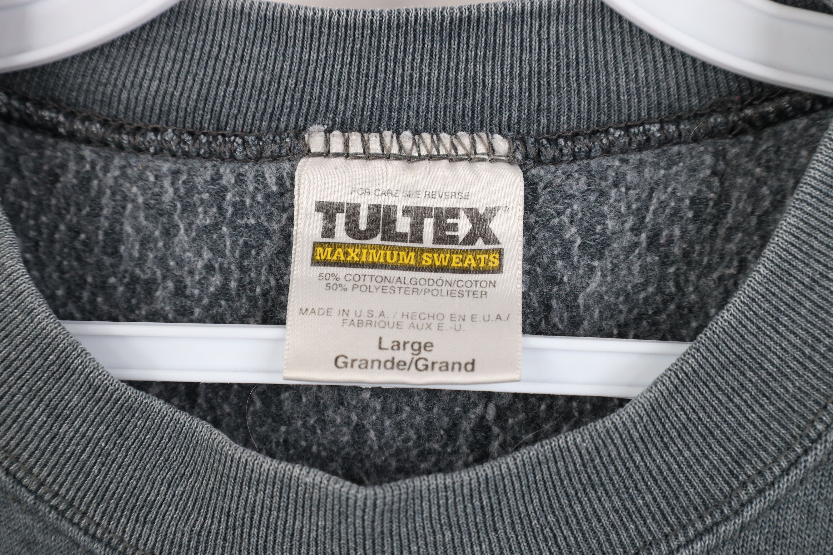 Vintage Vintage 90s Streetwear Blank Crewneck Sweatshirt Gray USA Size L / US 10 / IT 46 - 11 Thumbnail