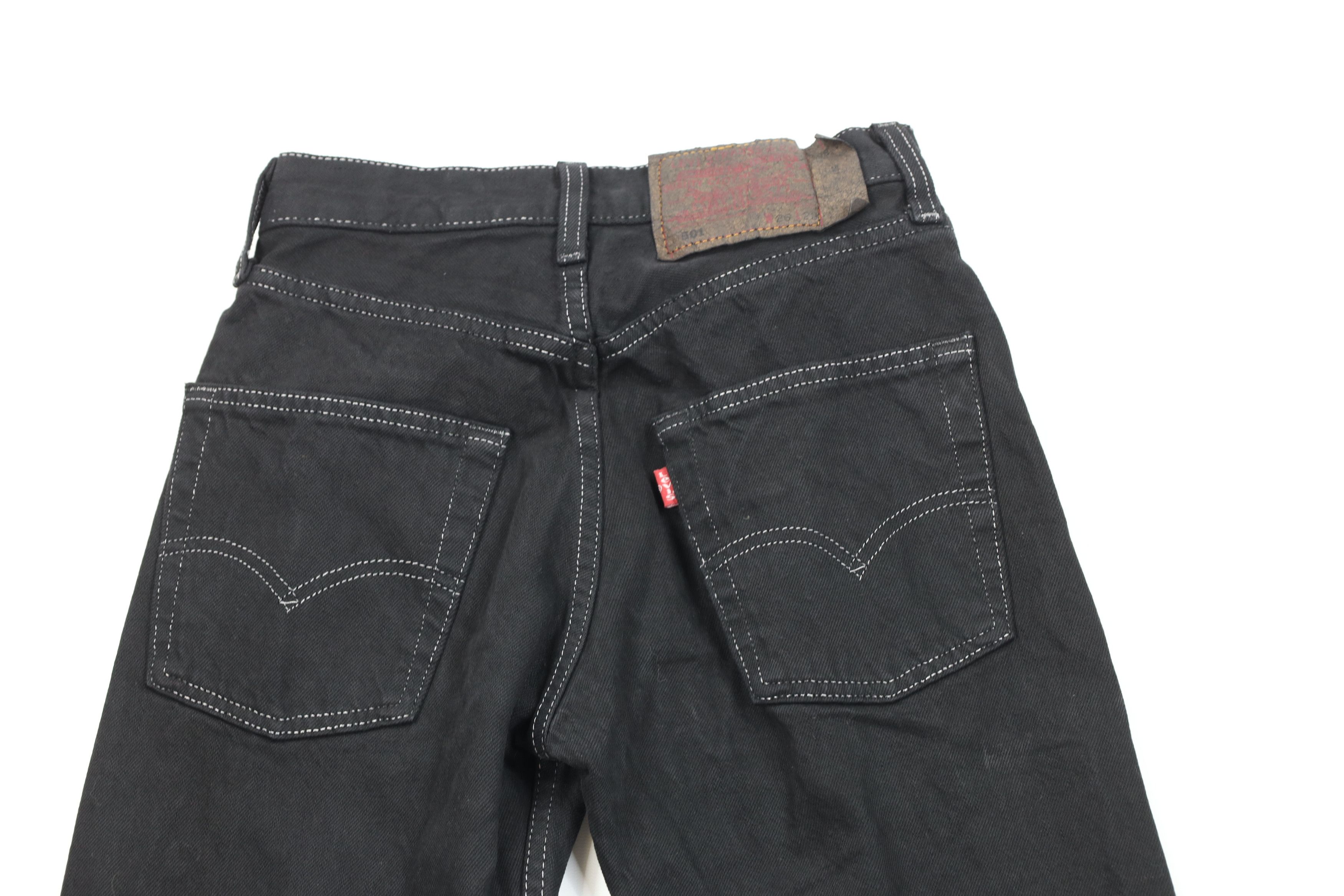 Levi's Vintage 90s Levis 501xx Button Fly Original Fit Jeans Black Size 26" / US 2 / IT 38 - 11 Thumbnail