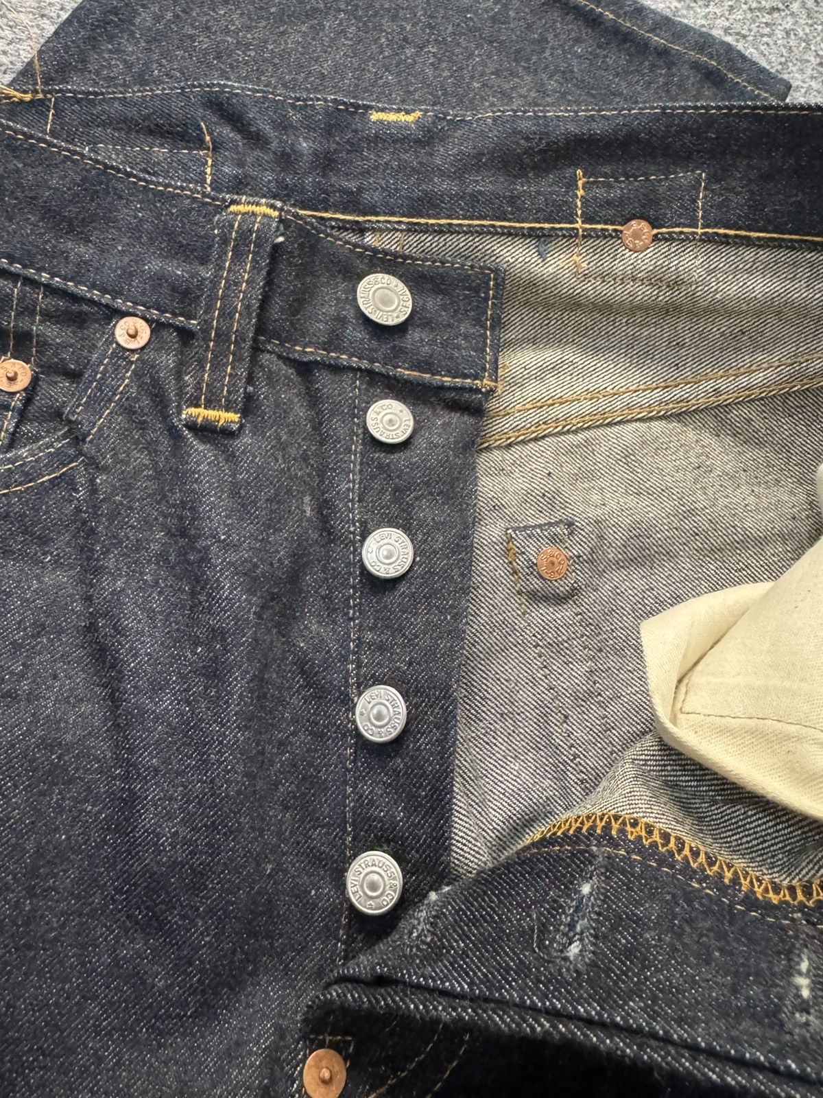 Levi's Vintage Clothing Vintage levis 201XX selvedge Big E Size US 30 / EU 46 - 7 Thumbnail