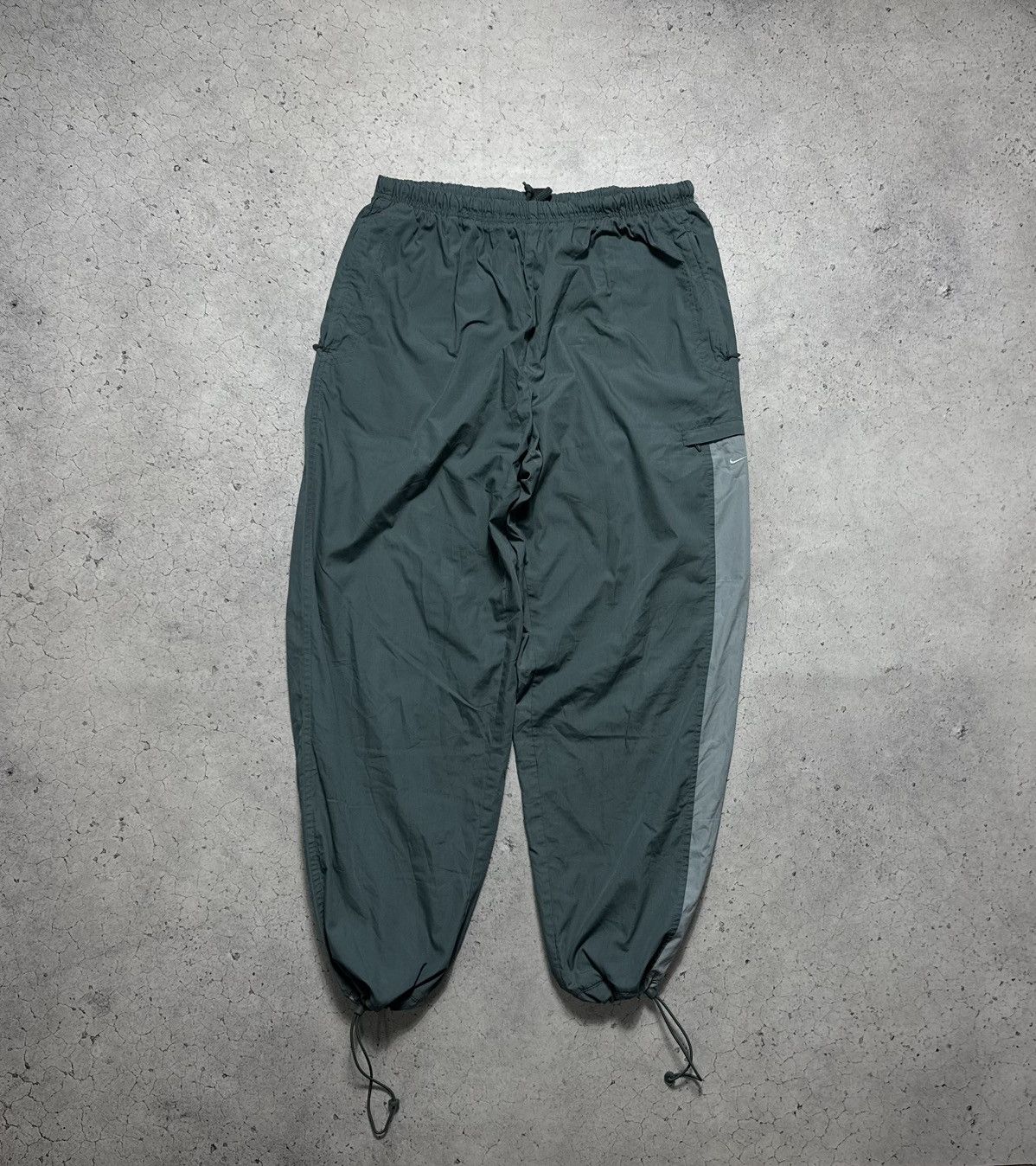 Nike Vintage Baggy Track Pants Drill Swoosh Y2K