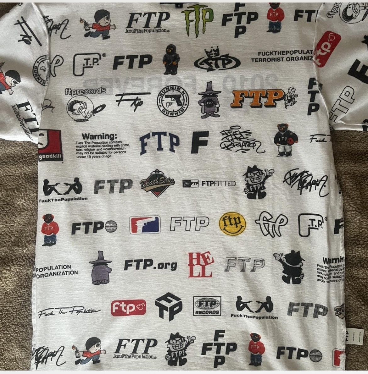 Fuck The Population FTP 13 year Anniversary Tee Size US M / EU 48-50 / 2 - 3 Thumbnail