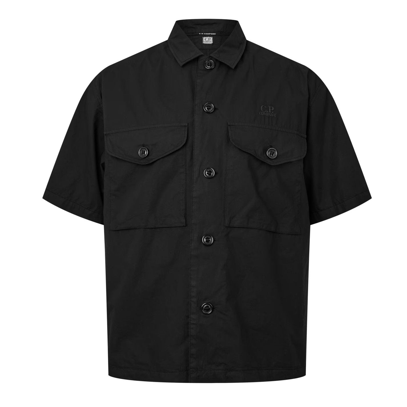 C.P. Company o1g2r1mq0426 Short Sleeve Shirt in Black Size US L / EU 52-54 / 3 - 1 Thumbnail