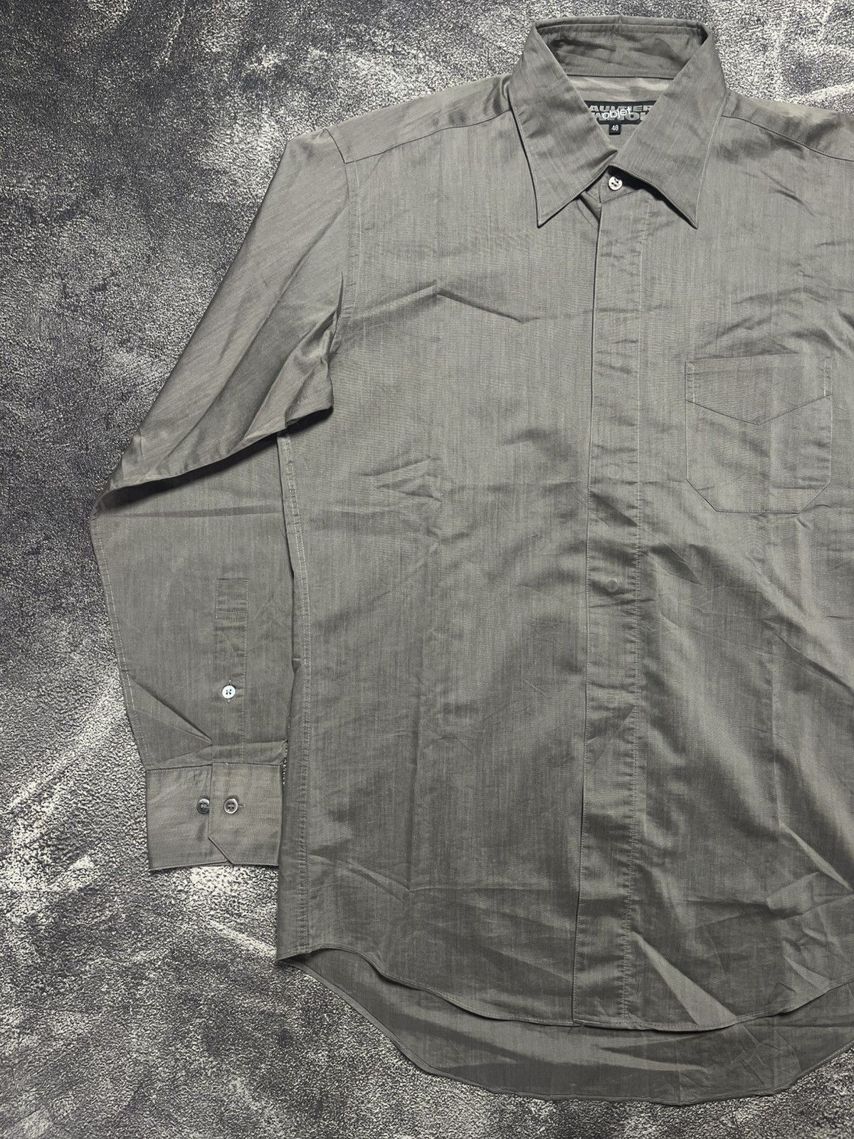 Jean Paul Gaultier Jean paul gaultier object hidden button shirt Size US M / EU 48-50 / 2 - 3 Thumbnail