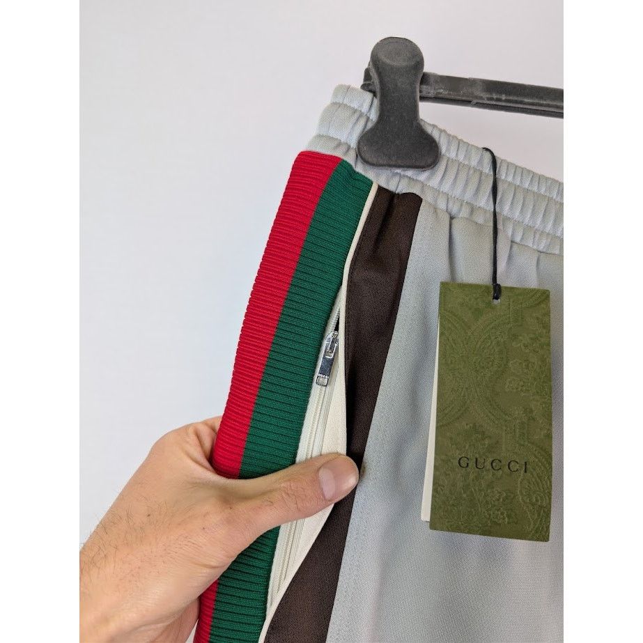 Gucci o1rshd1 Techincal Jersey Trackpant in Grey/Brown Size US 38 / EU 54 - 5 Thumbnail