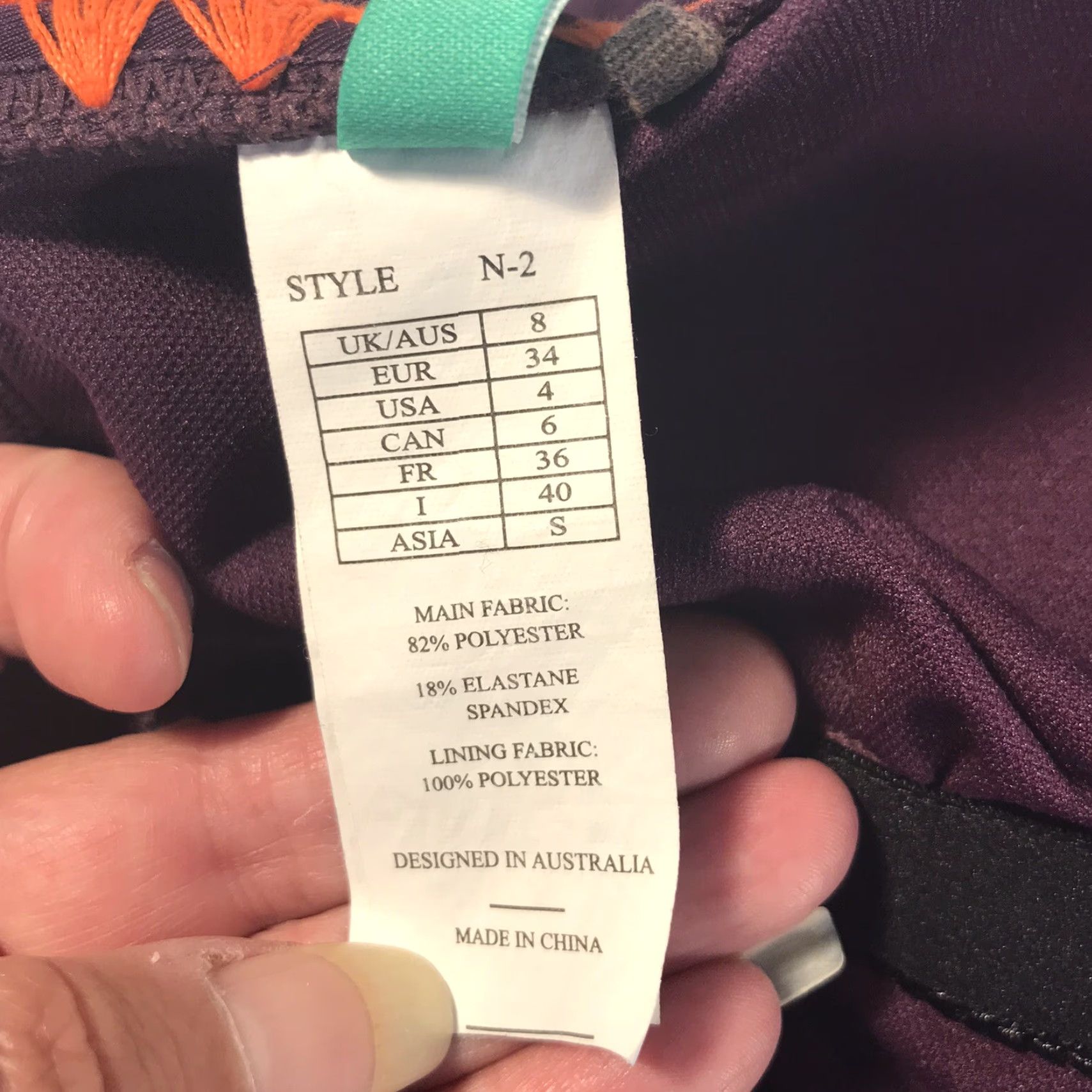 Vintage Seeker Australia One Piece Swimsuit Women's Size 4 Purple Crochet Halter Beach Size ONE SIZE - 5 Thumbnail