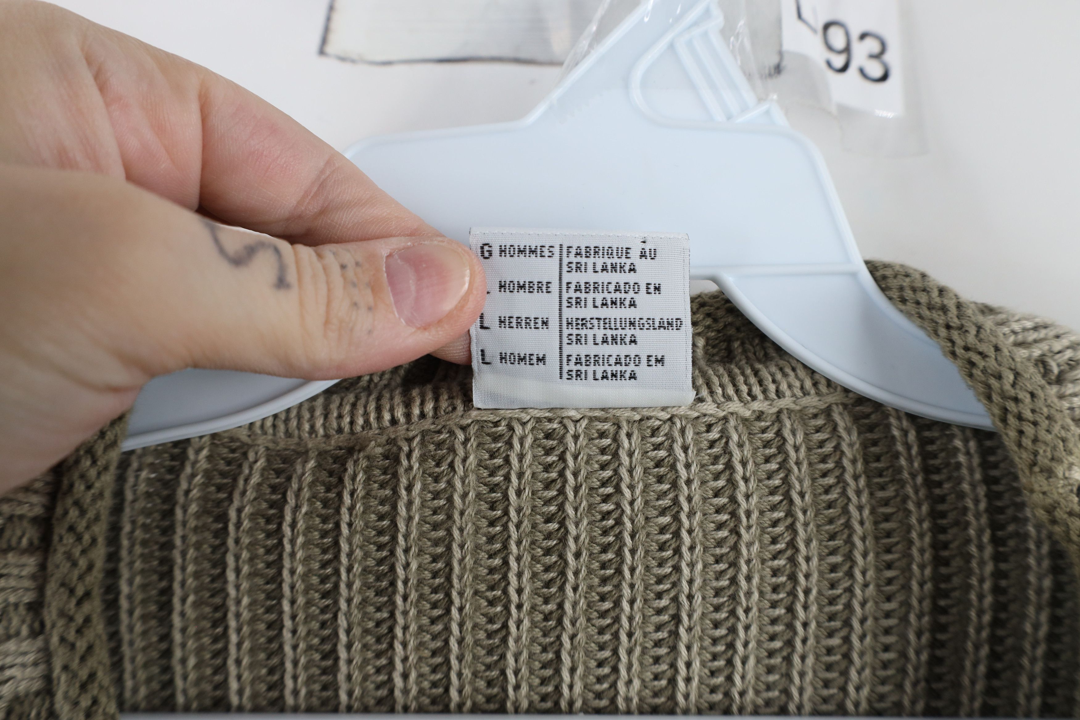 Columbia × Vintage Vintage 90s Columbia Ribbed Marled Knit Sweater Gray Cotton Size US L / EU 52-54 / 3 - 6 Thumbnail