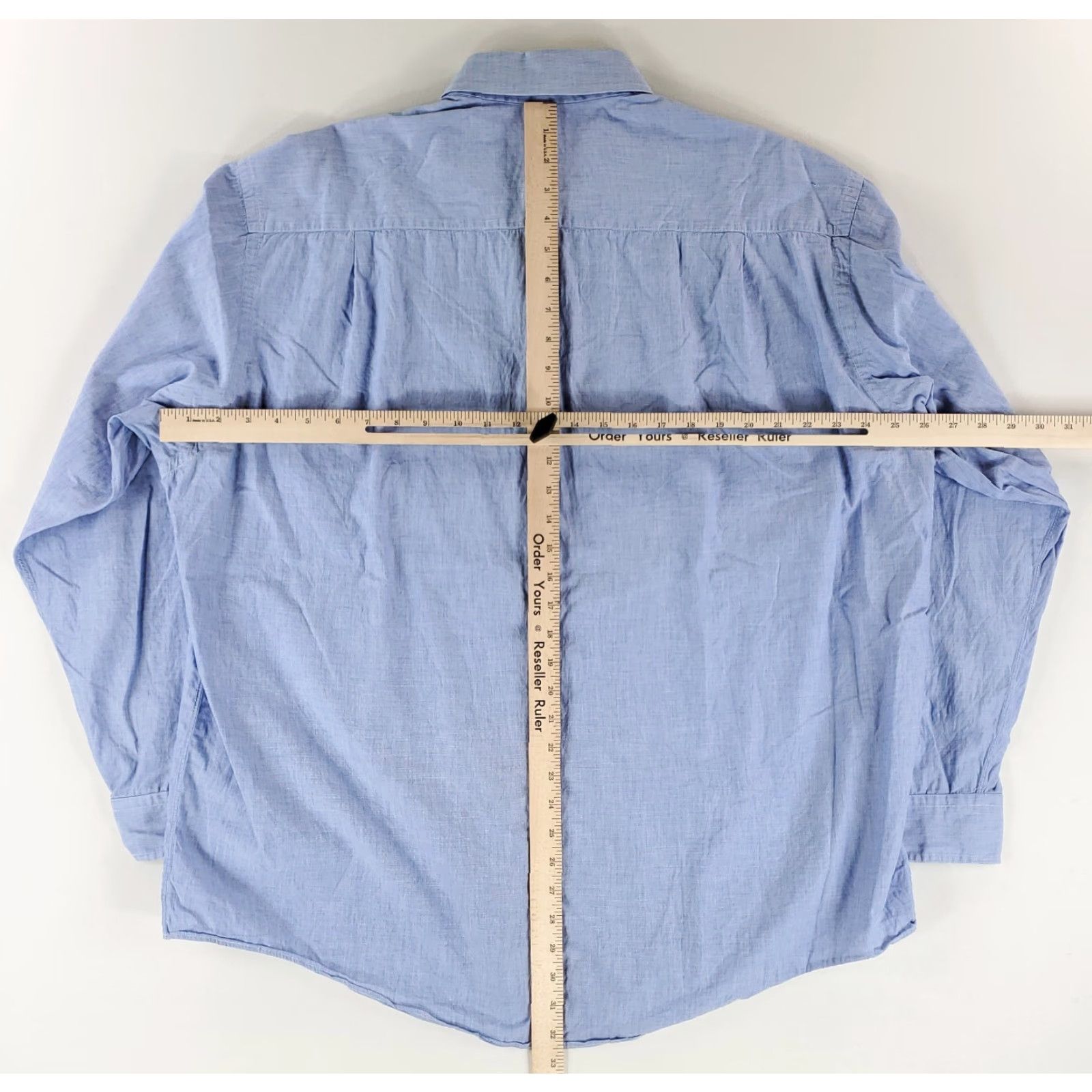 Brooks Brothers Brooks Brothers Shirt Makers Button Up Light Weight Blue Made USA Mens 17.5-6 XL Long Sleeve Shirt Mens Blue 17.5-6 Size US XL / EU 56 / 4 - 7 Thumbnail