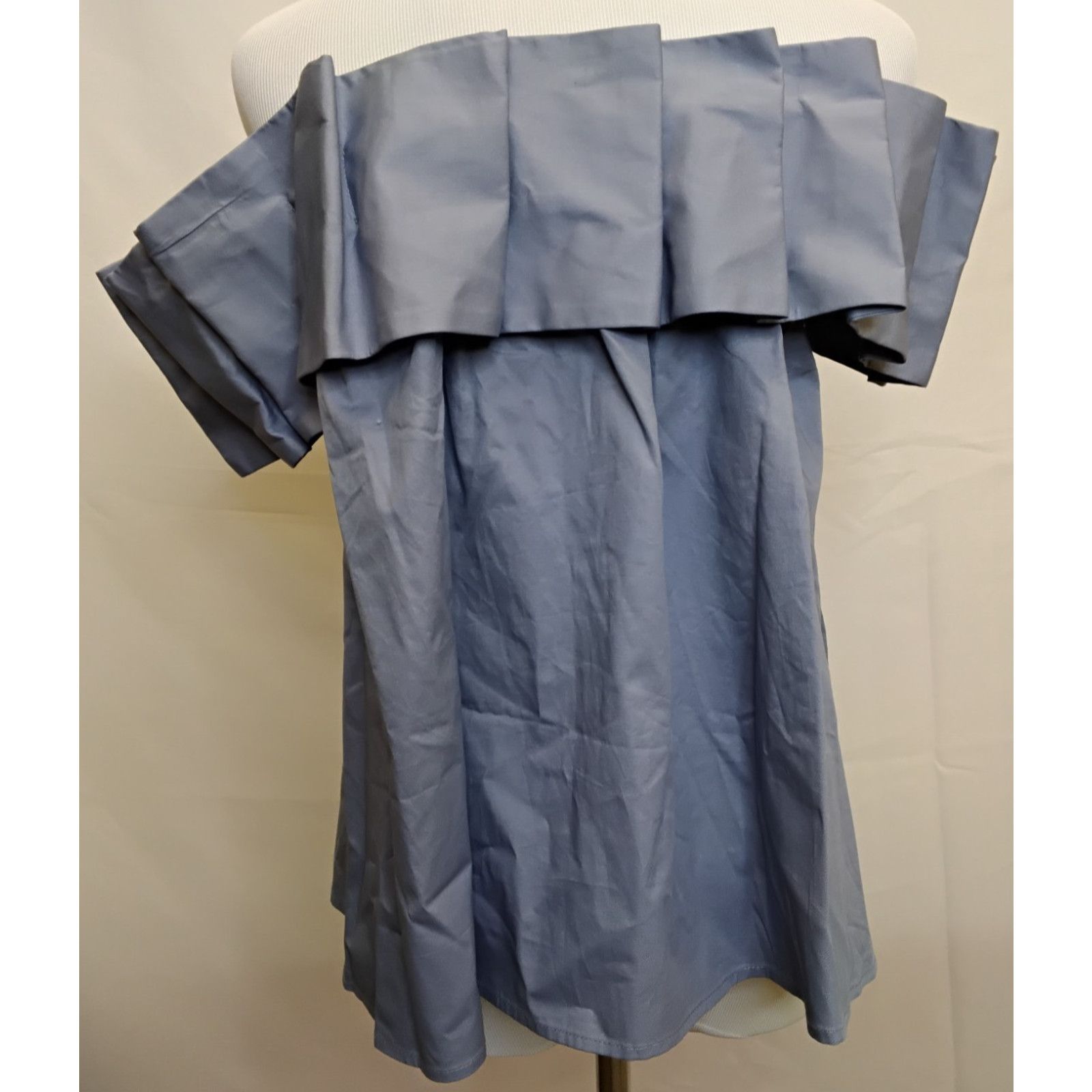 Anthropologie Anthropologie Mare Mare Off Shoulder Top Women's M Blue NWT Size M / US 6-8 / IT 42-44 - 3 Thumbnail