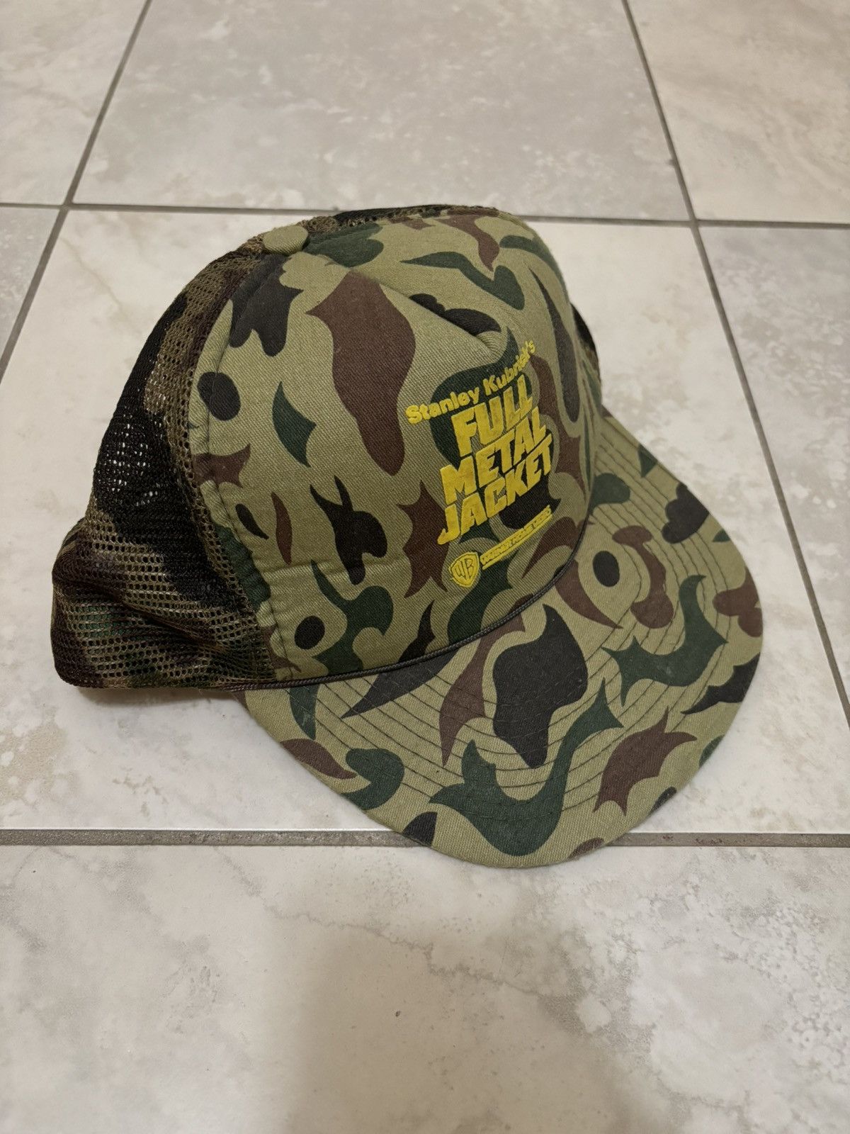 Vintage Rare Vintage 80s Full Metal Jacket Stanley Kubrick Movie Hat Size ONE SIZE - 11 Thumbnail