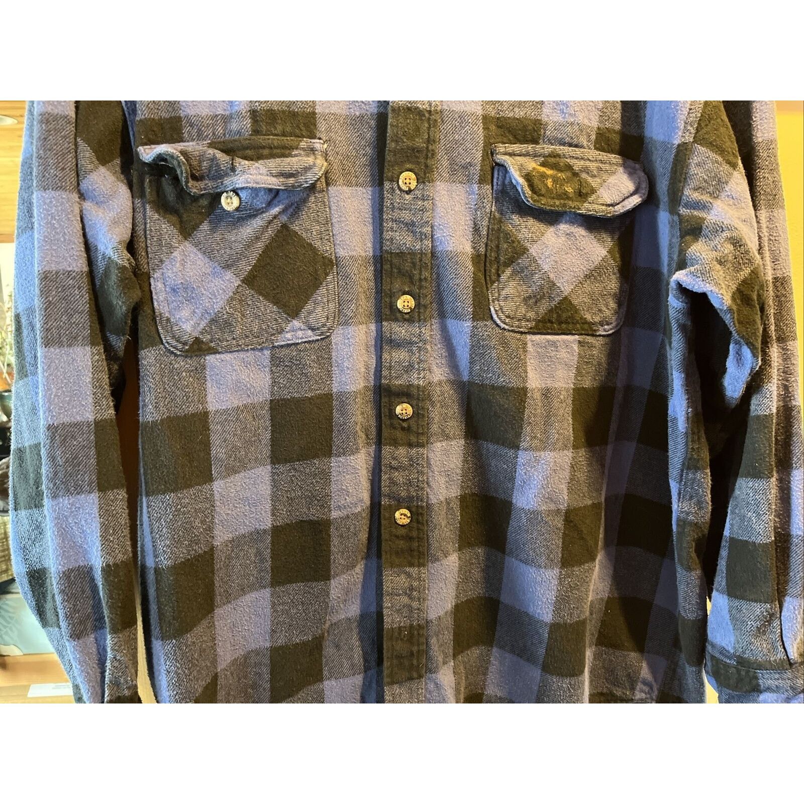 Field & Stream Field & Stream VTG men’s XXL blue plaid cotton flannel shirt Size US XXL / EU 58 / 5 - 9 Thumbnail