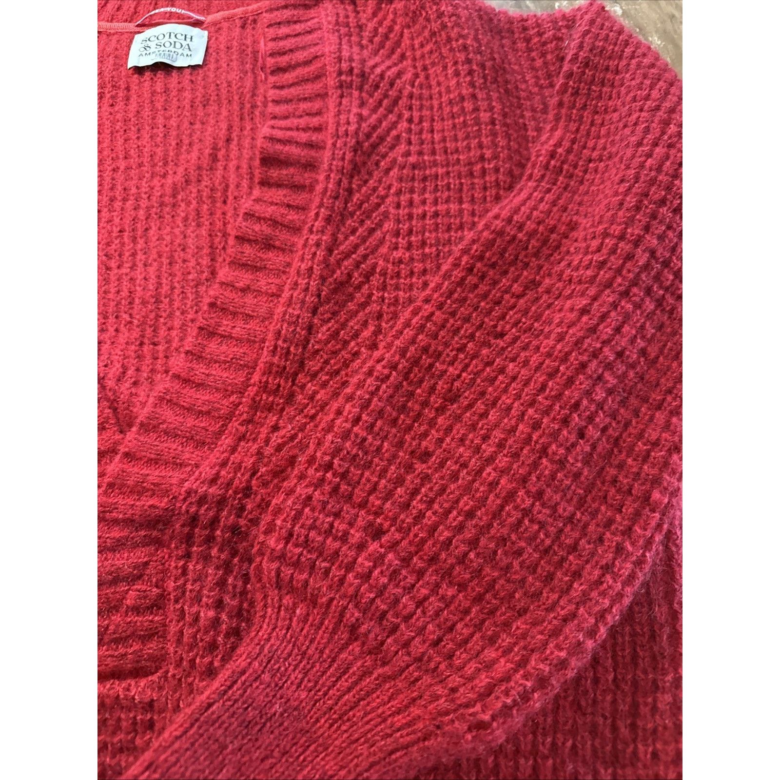 Scotch & Soda Scotch & Soda V-Neck Cozy Oversized Luxe Wool Mohair Blend Size L / US 10 / IT 46 - 8 Thumbnail