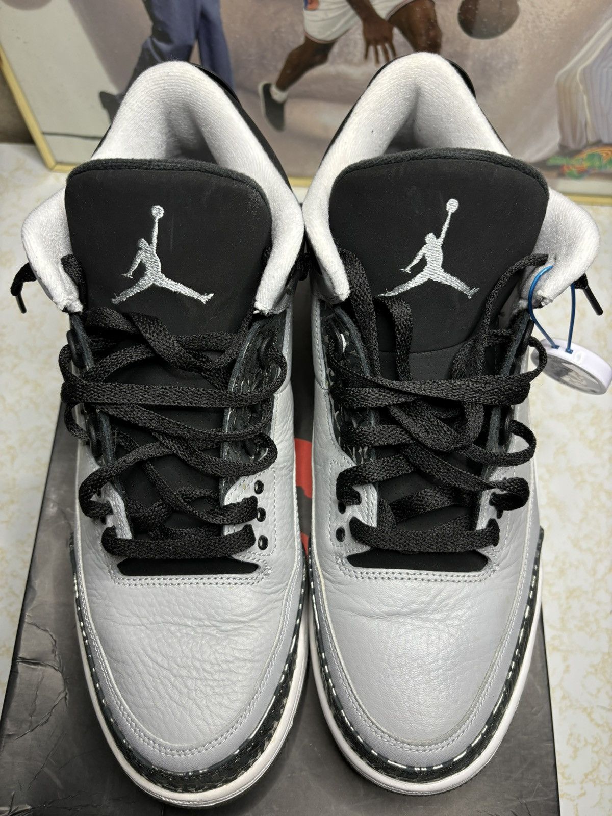 Jordan Brand Jordan Retro 3 ‘wolf grey’ Size US 11.5 / EU 44-45 - 2 Thumbnail