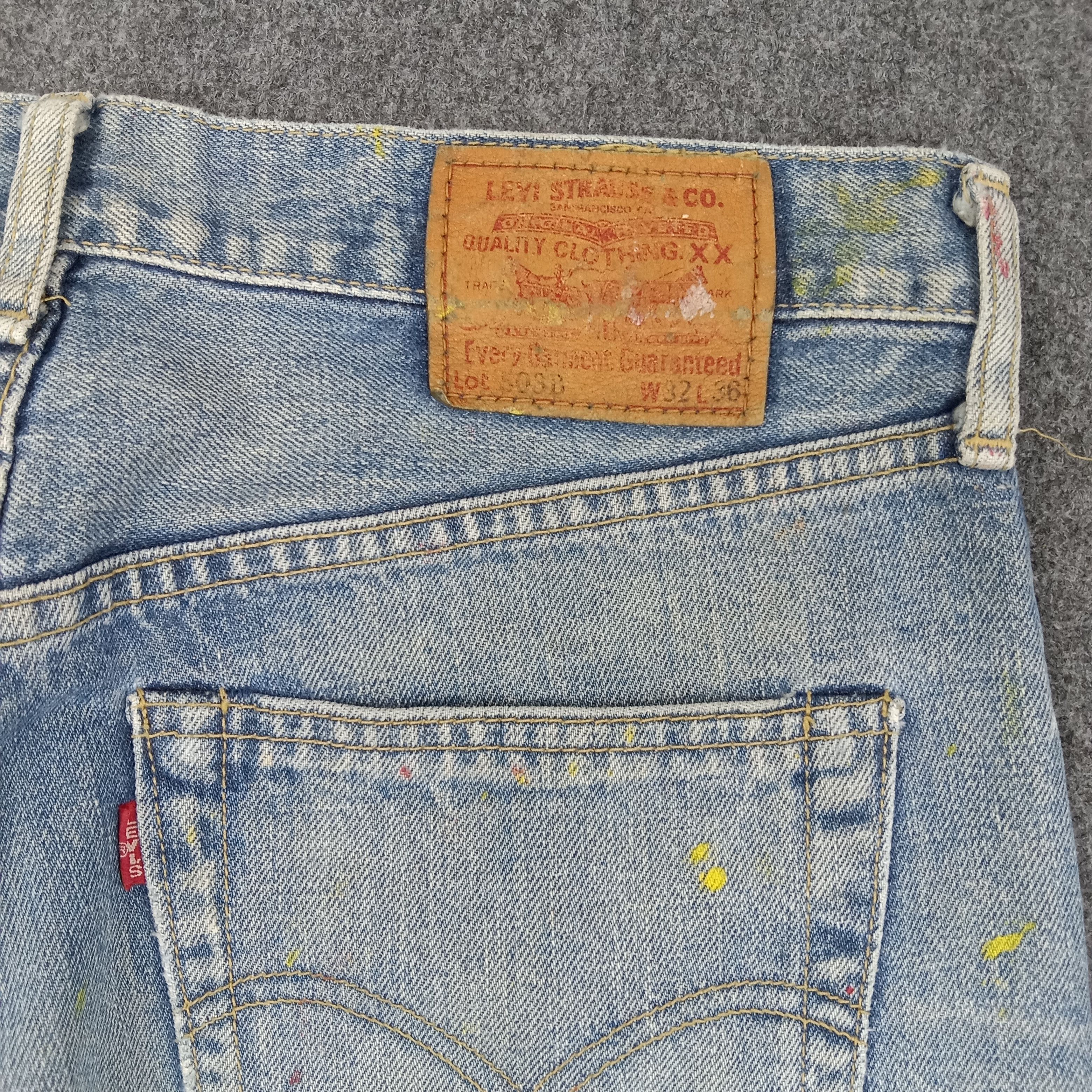 Levi's Levi's American Paint Art Distressed Denim Jeans c235n27 Size US 31 - 8 Thumbnail