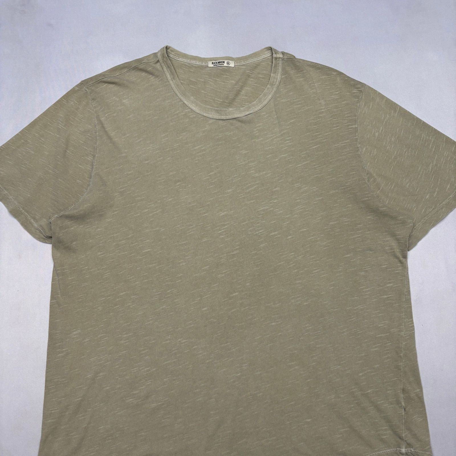 Buck Mason Buck Mason Slub Curved Hem T Shirt Men's XL Quiet Luxury Size US XL / EU 56 / 4 - 2 Thumbnail