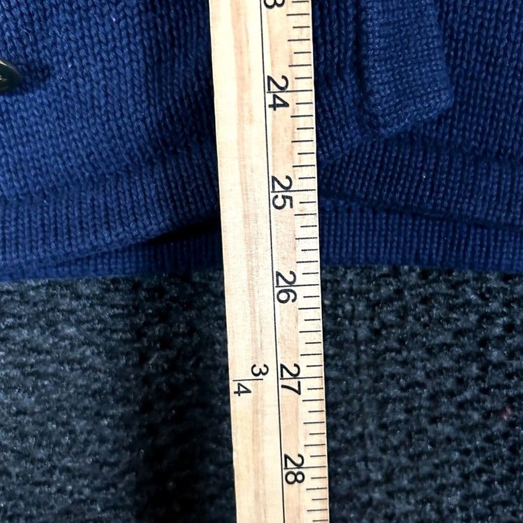 Anchor Blue VINTAGE The Eagle's Eye Navy Blue Anchor Embroidered Cardigan Sweater M 1990s Womens Size M / US 6-8 / IT 42-44 - 5 Thumbnail