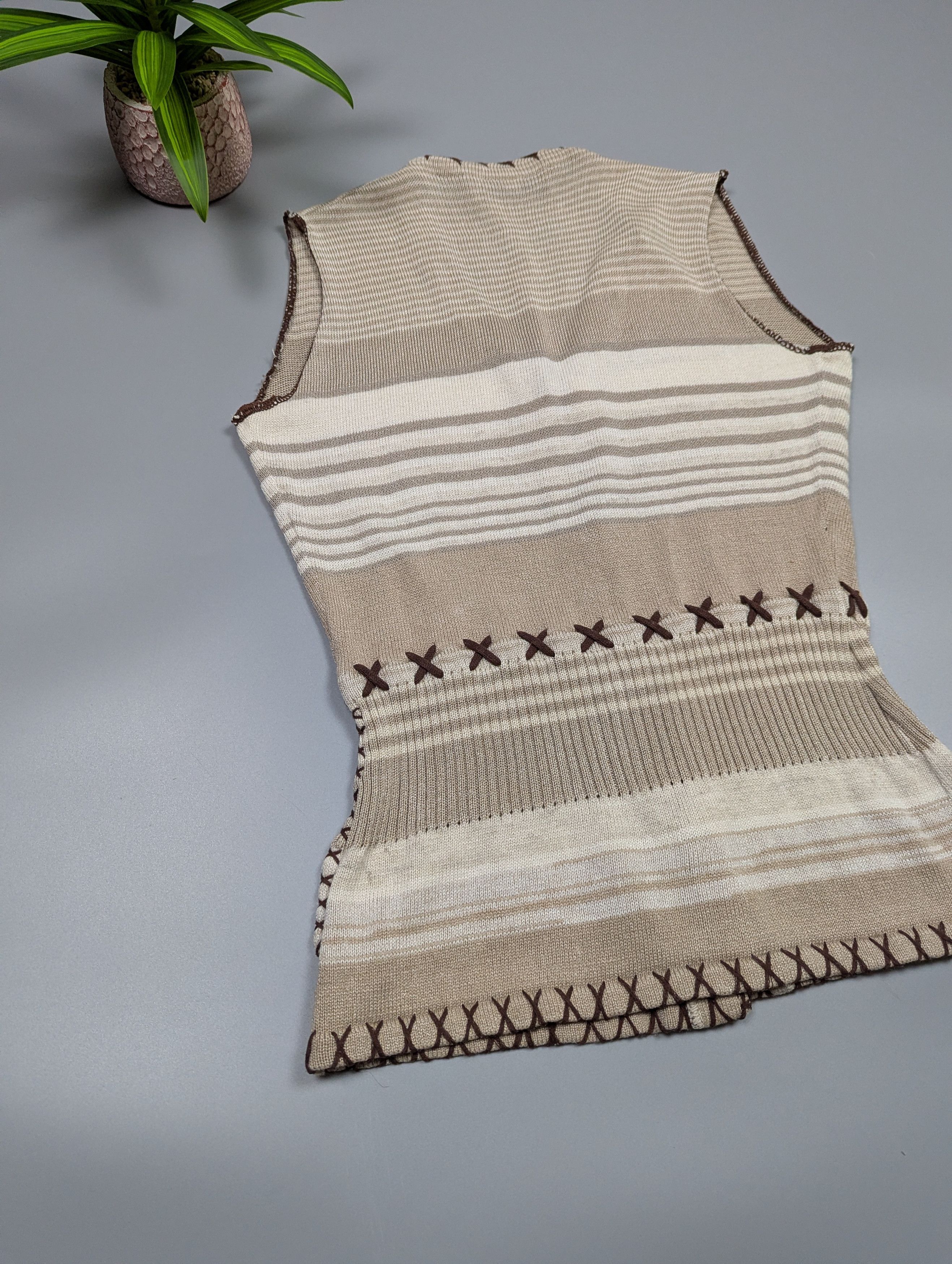 Dolce & Gabbana Archive Dolce & Gabbana Y2K Knit Vest Ethno Size M / US 6-8 / IT 42-44 - 14 Thumbnail