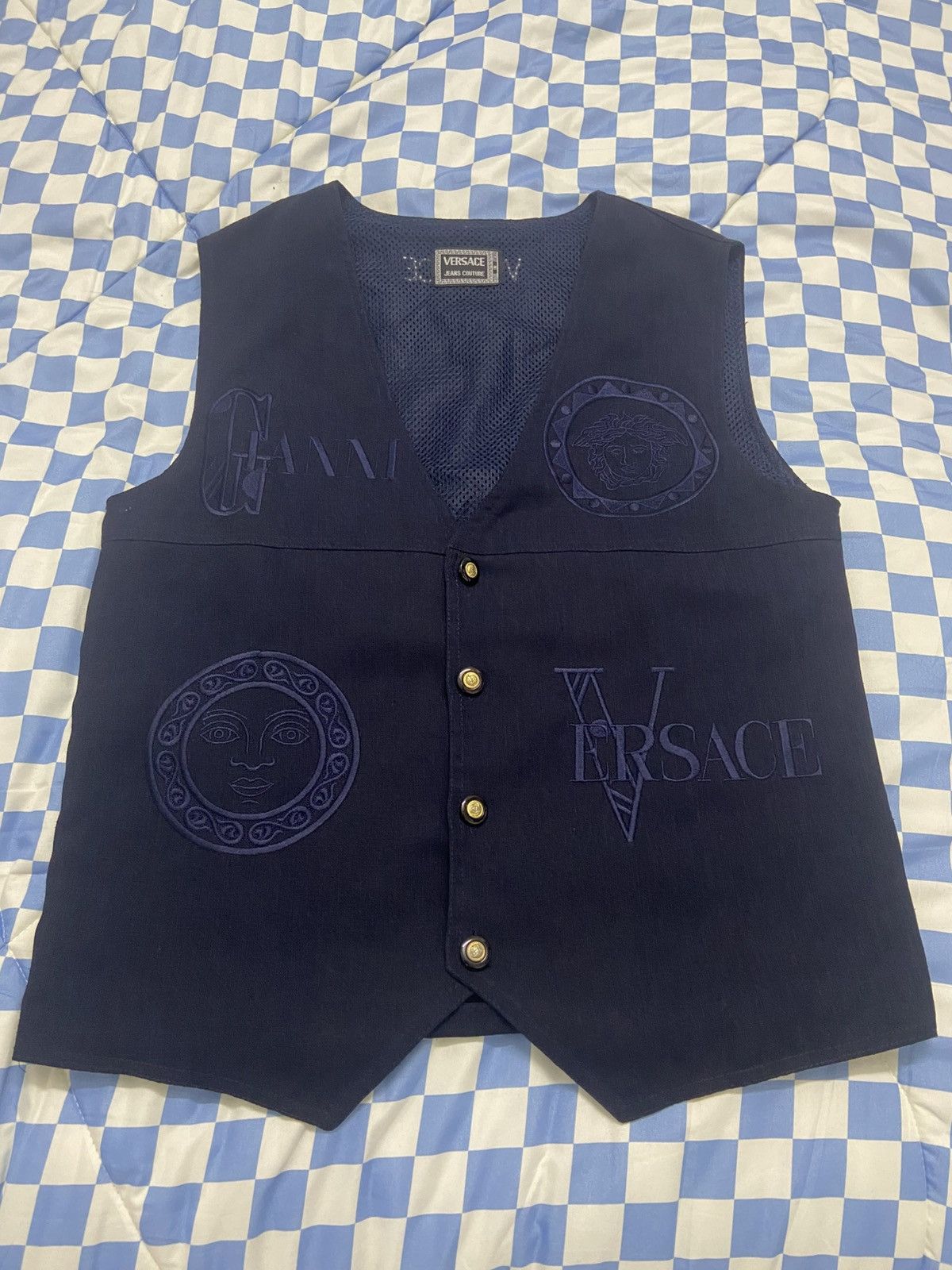 Versace Jeans Couture Vintage Gianni Versace Vest jacket Size US M / EU 48-50 / 2 - 10 Thumbnail