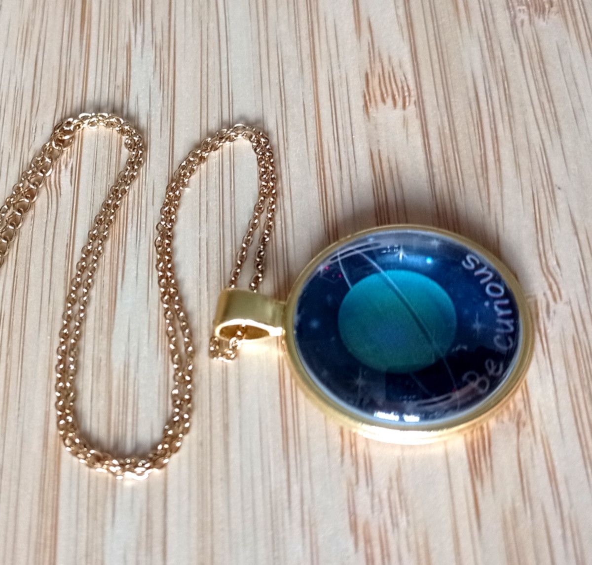 Hysteric Glamour × Japanese Brand × Vintage Punk Tiny Planet Uranus Stainless Steel Gold Necklace Unique Size ONE SIZE - 8 Thumbnail