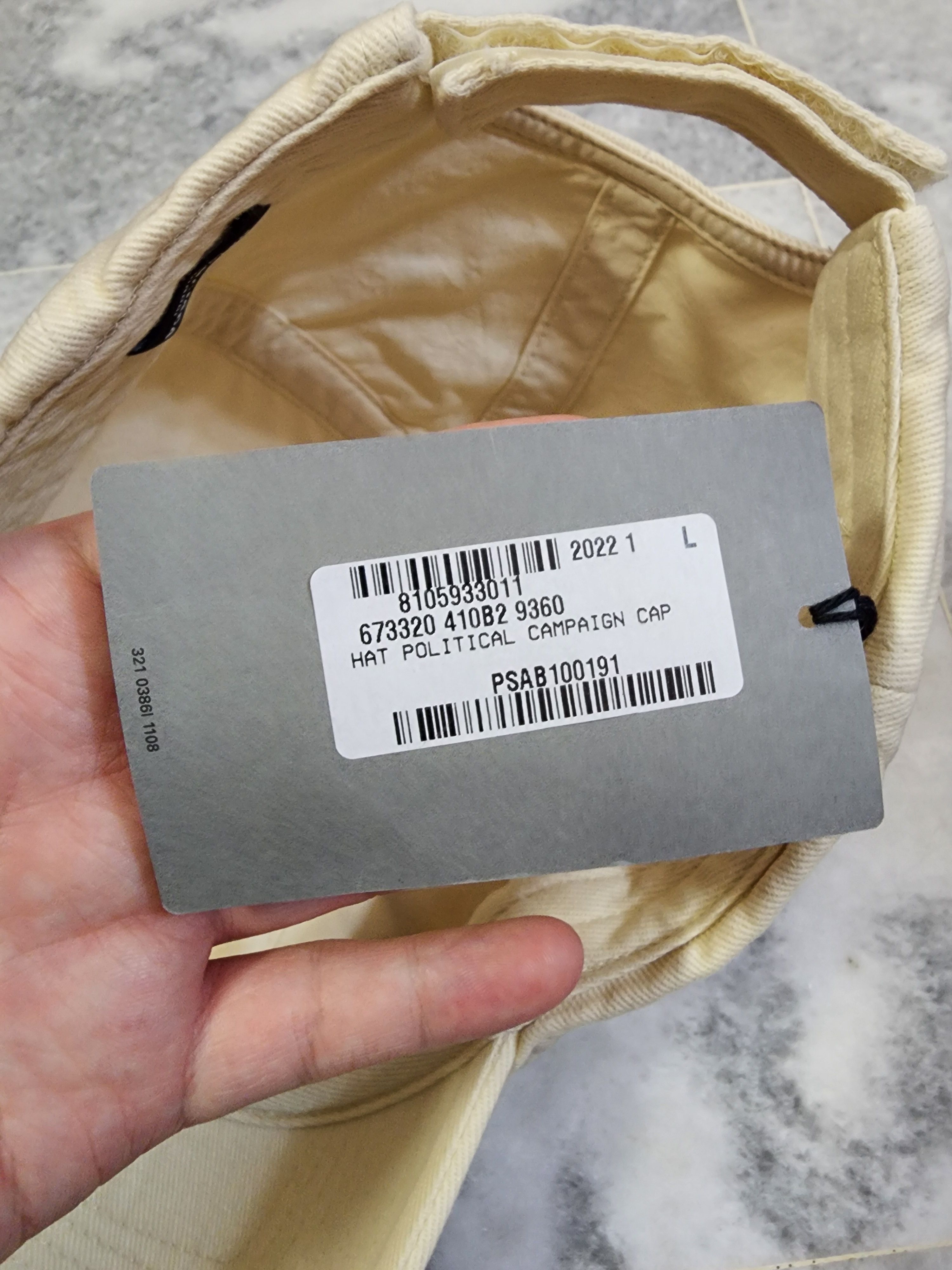 Balenciaga Political Campaign Destroyed Cap Size ONE SIZE - 6 Thumbnail