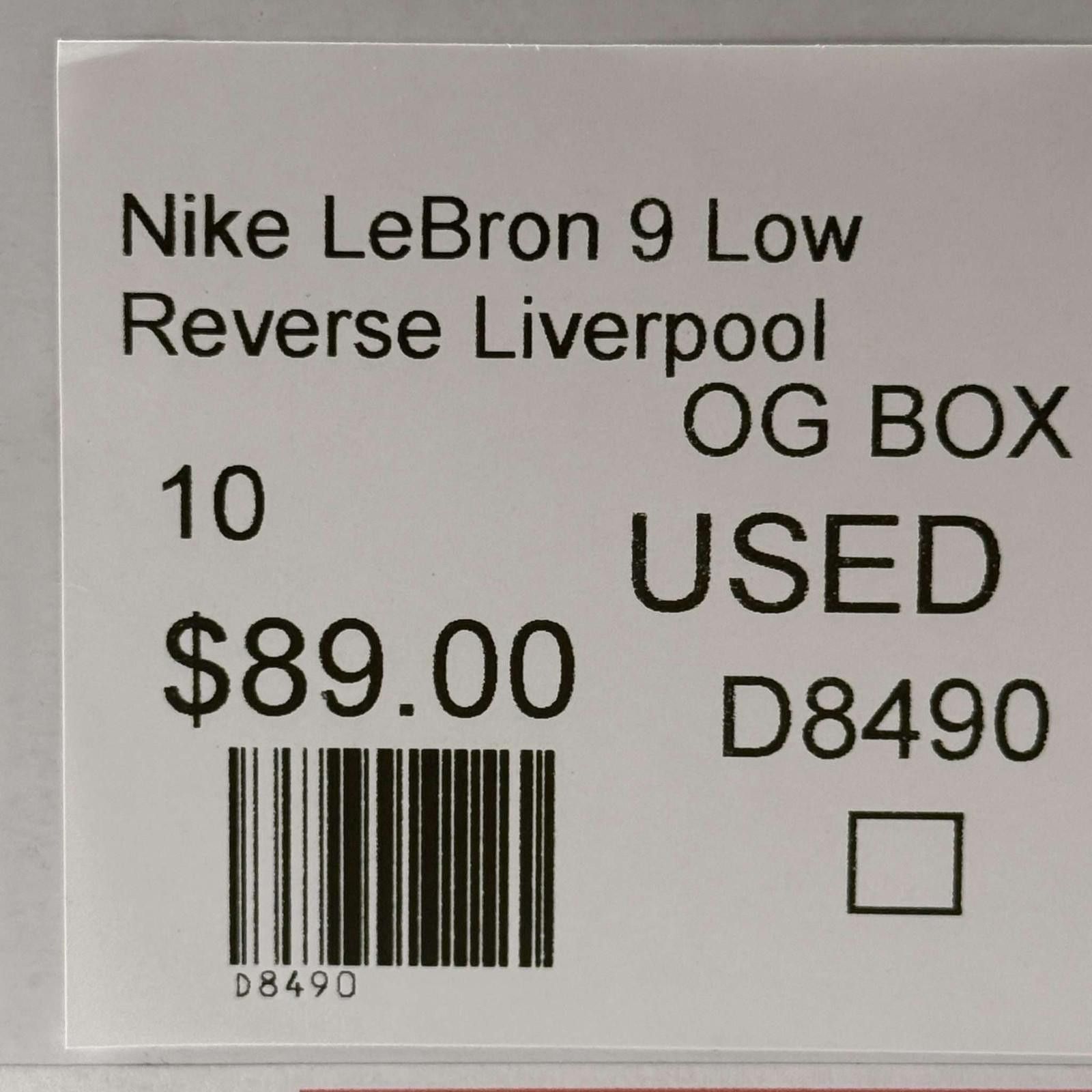 Nike Nike LeBron 9 Low Reverse Liverpool Size US 10 / EU 43 - 8 Thumbnail
