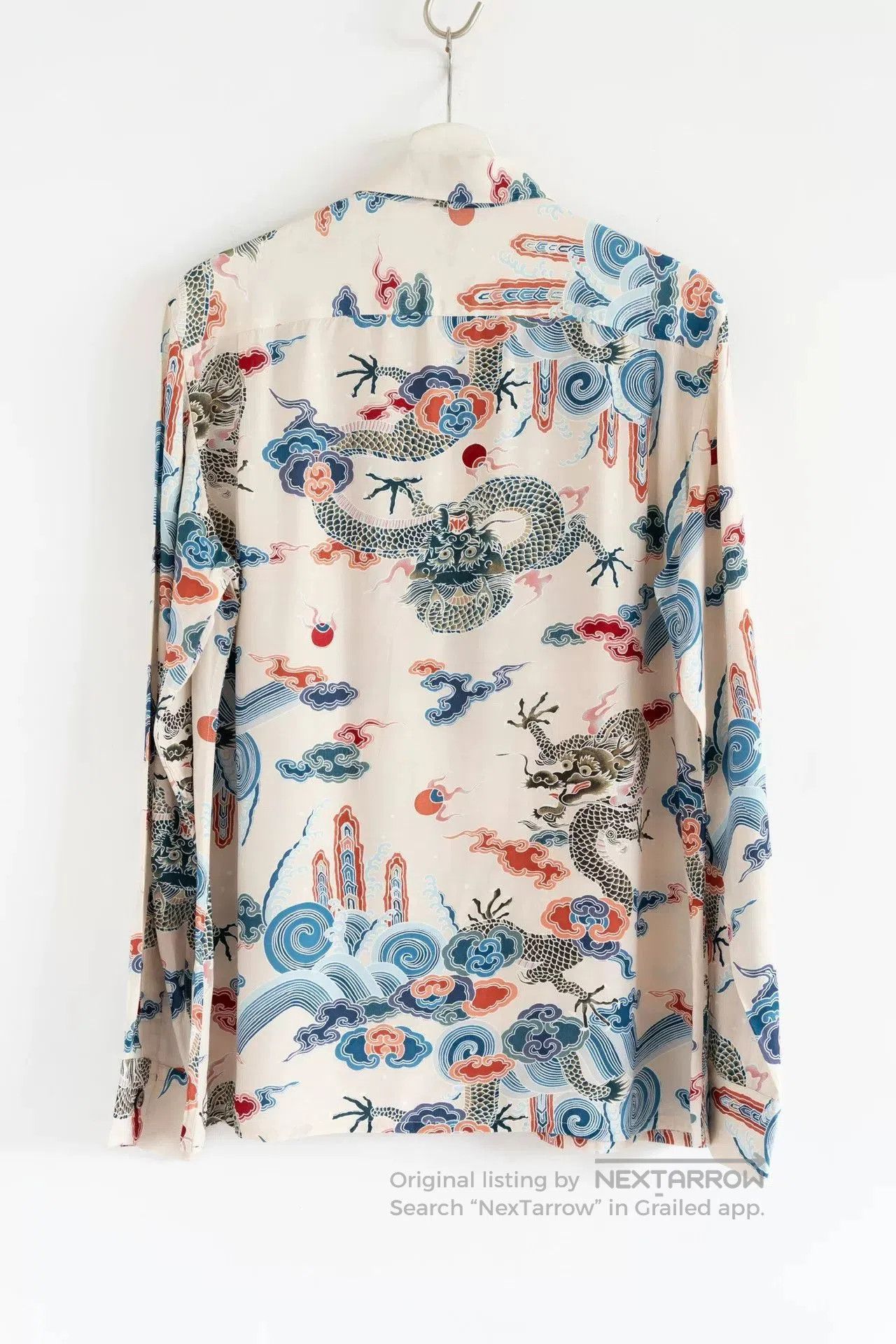 Y's for Men Yohji Yamamoto Dragon Print Long Sleeve Shirt. Size US M / EU 48-50 / 2 - 2 Thumbnail