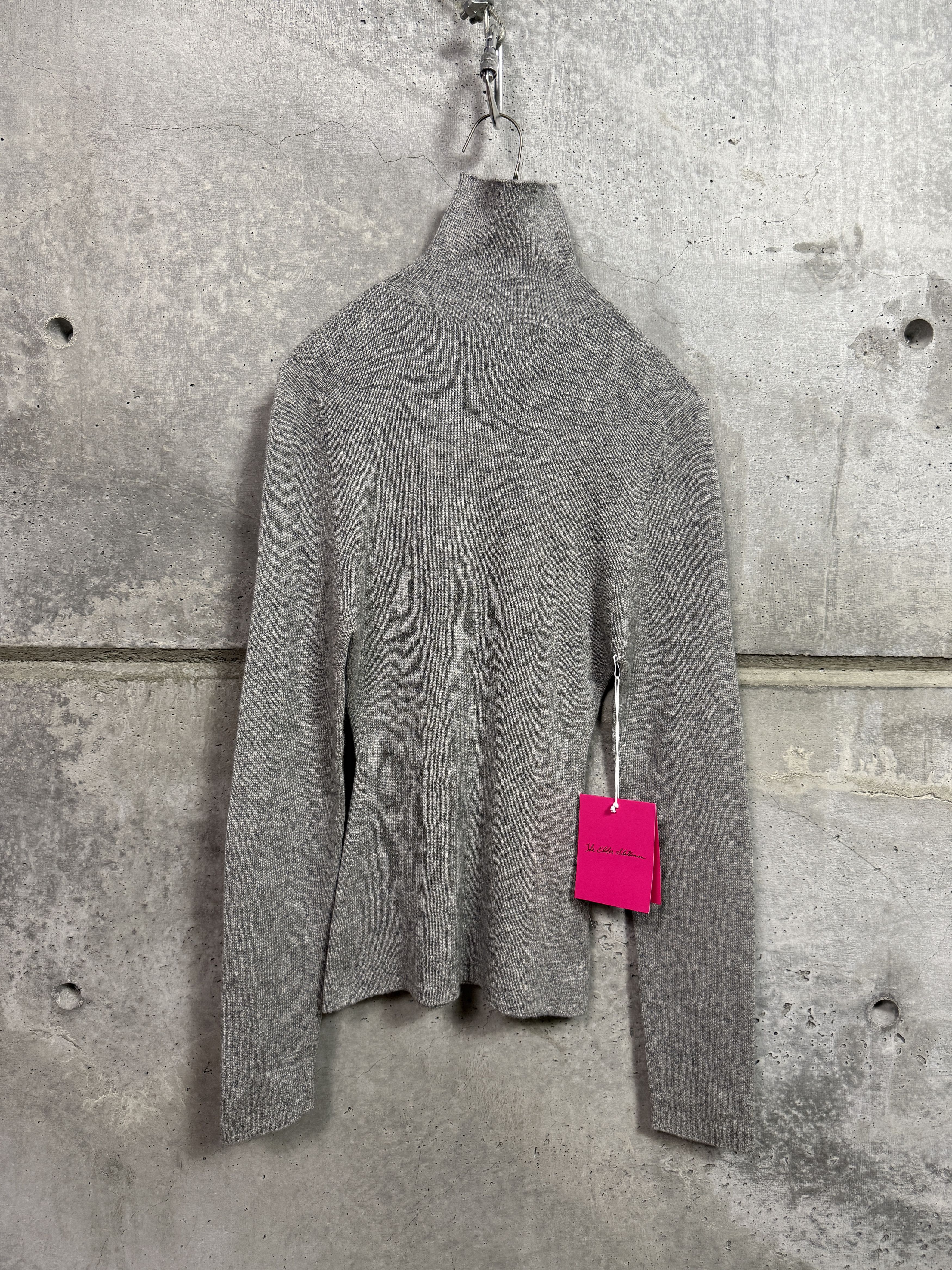 The Elder Statesman $650 The Elder Statesman Delicash Light Grey Turtleneck Size S / US 4 / IT 40 - 4 Thumbnail
