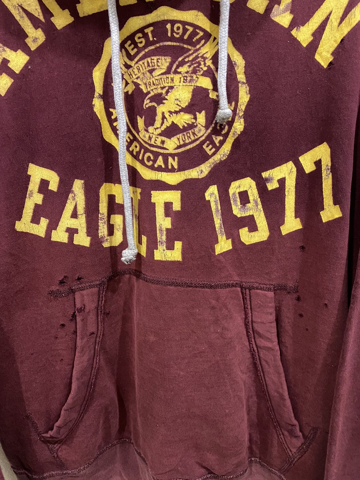 American Eagle Outfitters × Vintage American Eagle Big Logo Pullover Hoodie Size US XXL / EU 58 / 5 - 4 Thumbnail
