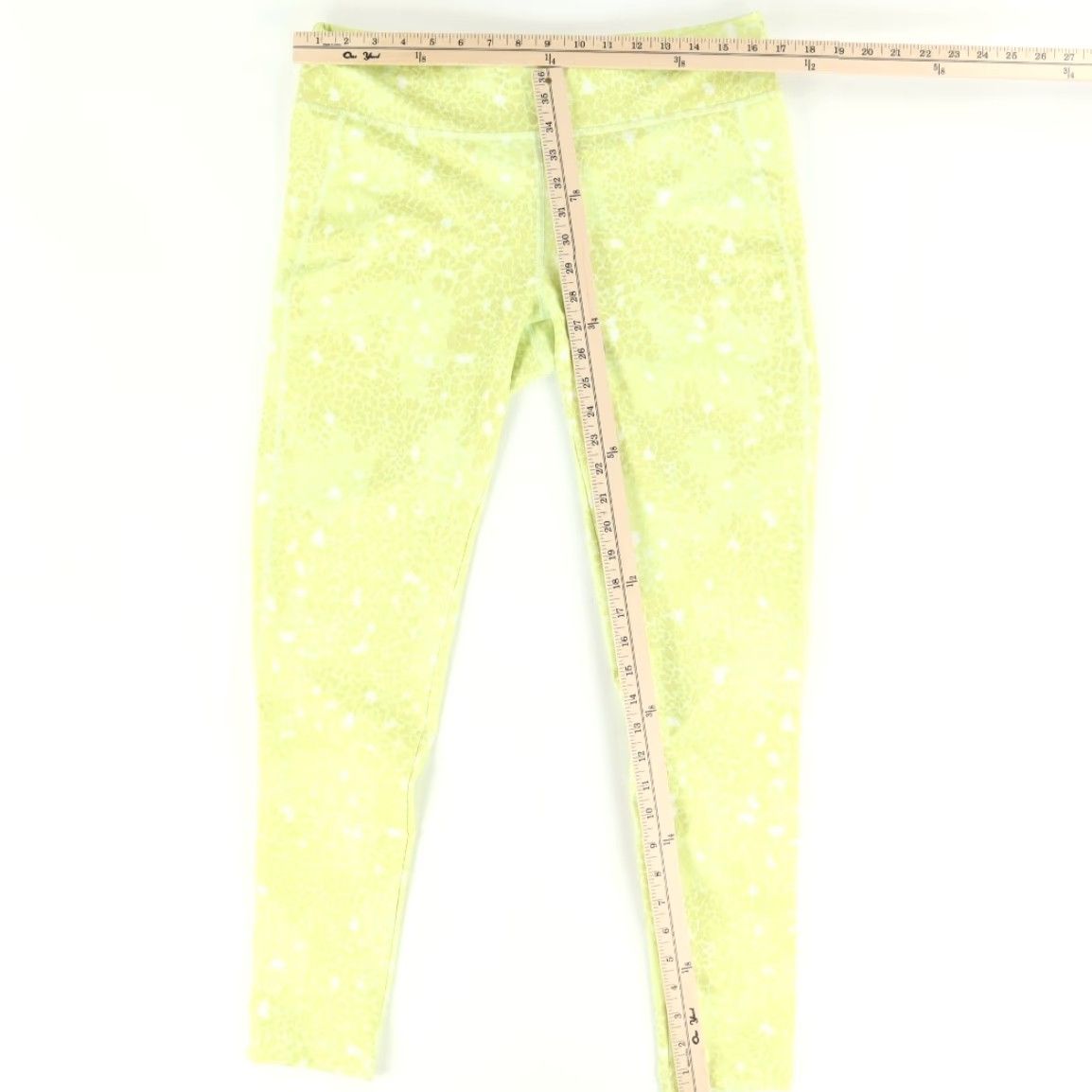 The North Face The North Face High Stretch Mid Rise Leggings Yellow All Over Print Women's L Size 36" / US 14 / IT 50 - 3 Thumbnail