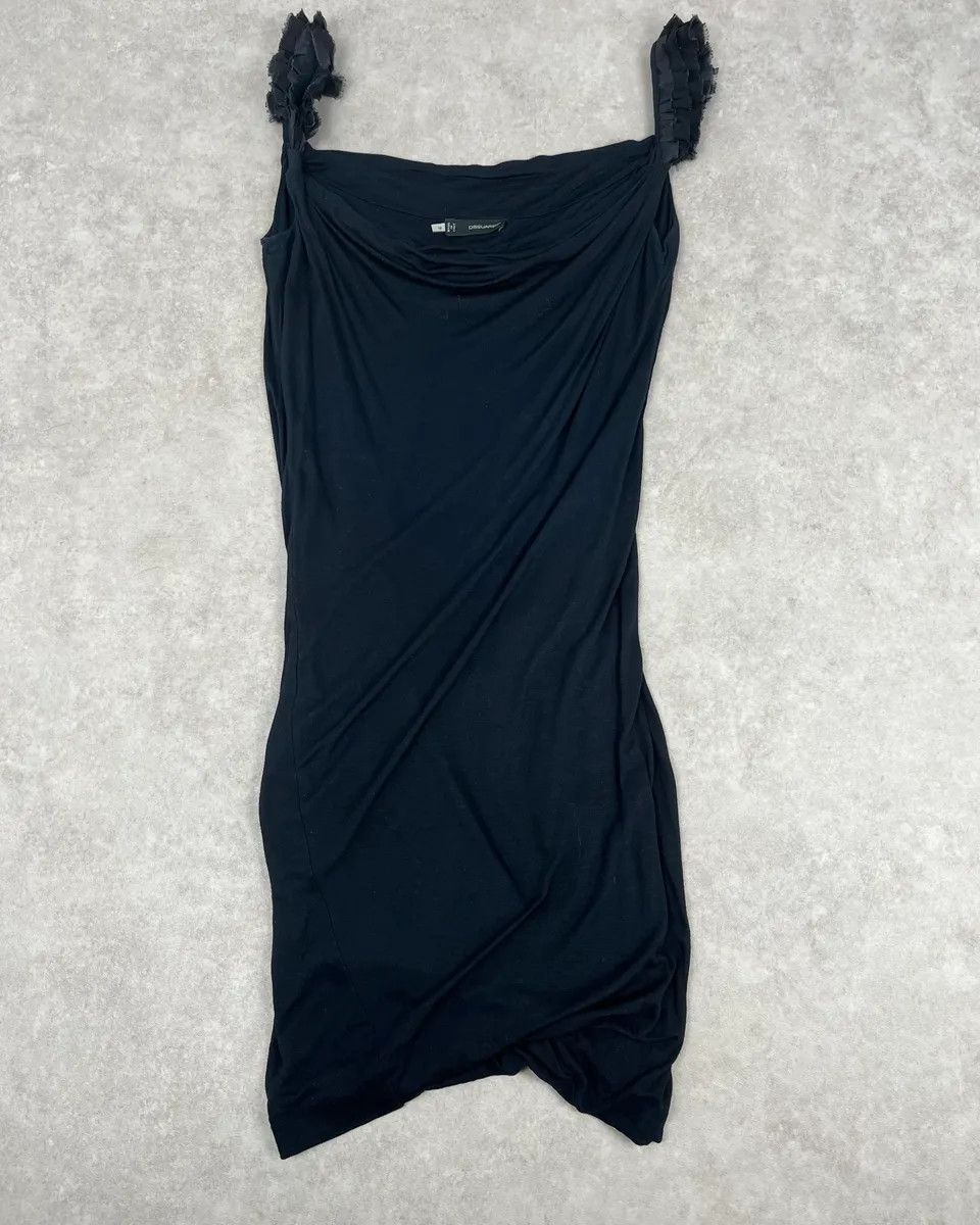 Dsquared2 SS2012 Dsquared2 Black Ruched Evening Dress Size S / US 4 / IT 40 - 3 Thumbnail