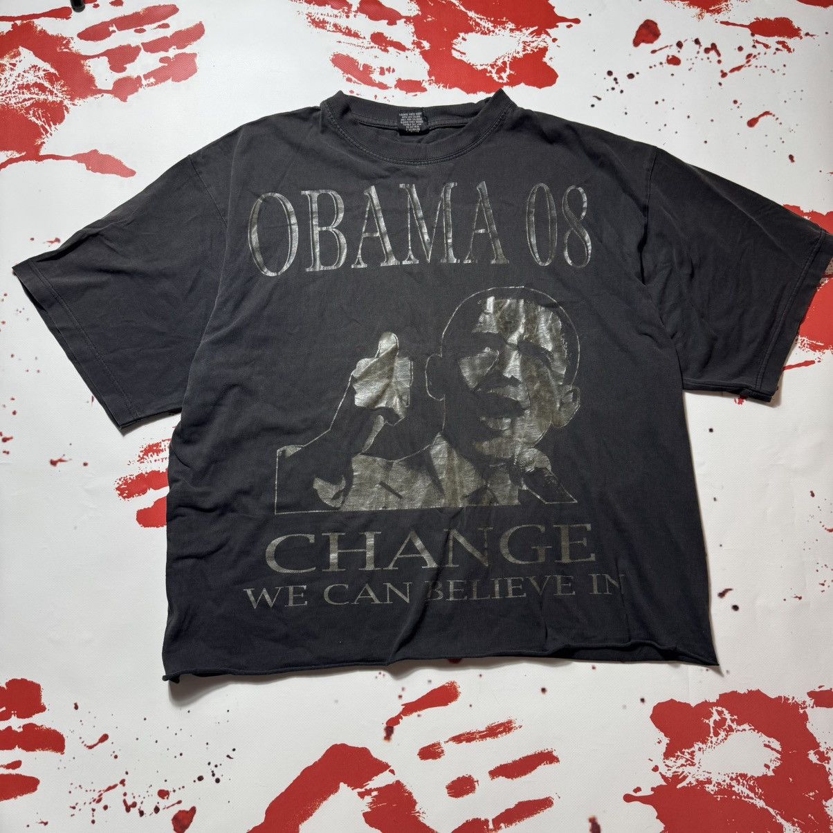 Griffin × Vintage vintage 90s rap tees obama 08 CHANGE WE CAN BELIEVE In Size US XL / EU 56 / 4 - 1 Thumbnail